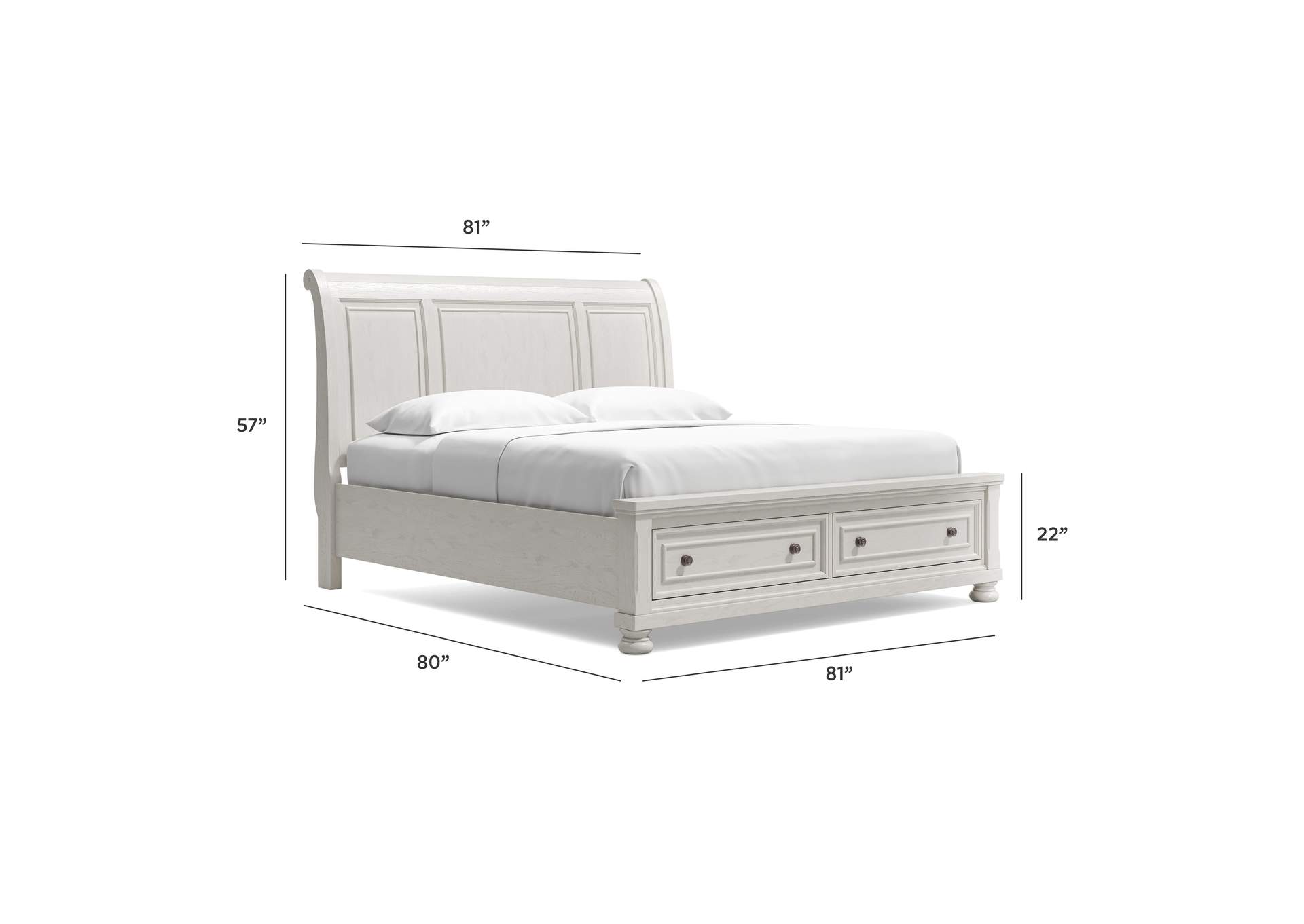 Robbinsdale King Sleigh Bed with Storage image 9