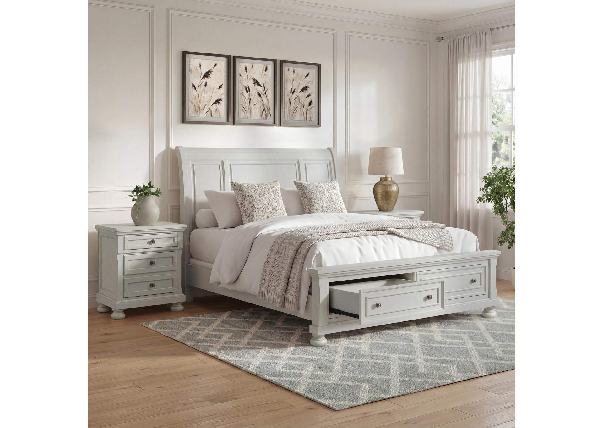 Robbinsdale King Sleigh Bed with Storage image 7