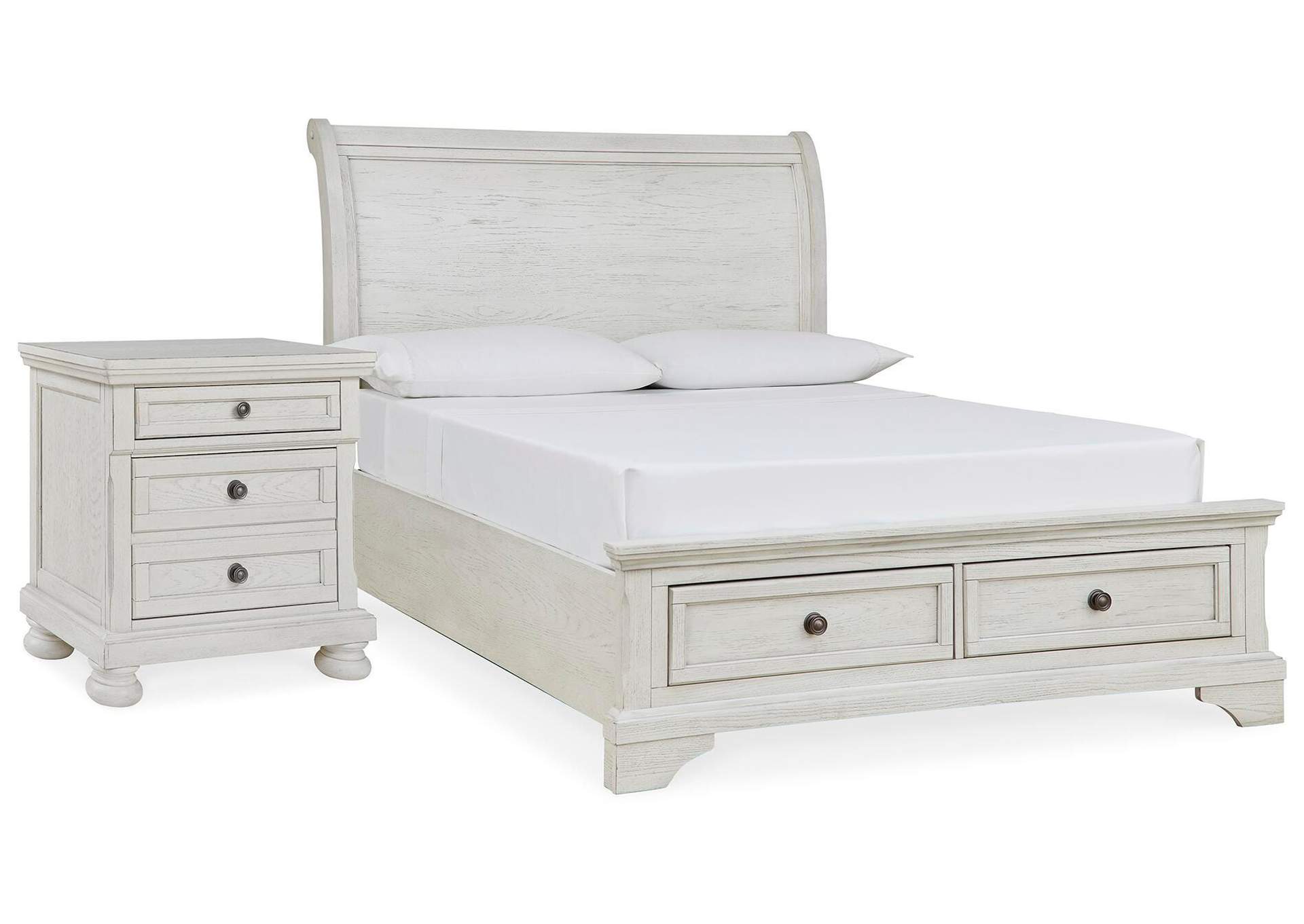 Robbinsdale Full Storage Bed and Nightstand image 1