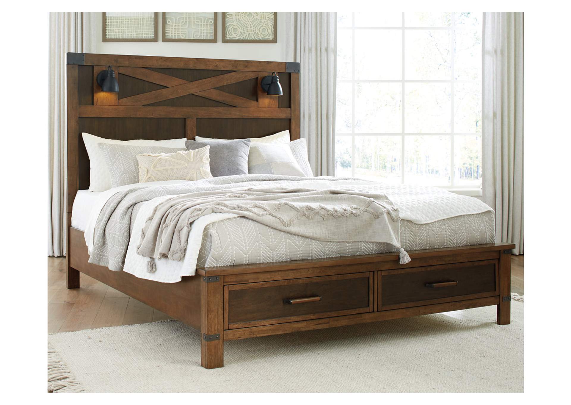 Wyattfield King Panel Bed with Storage image 2