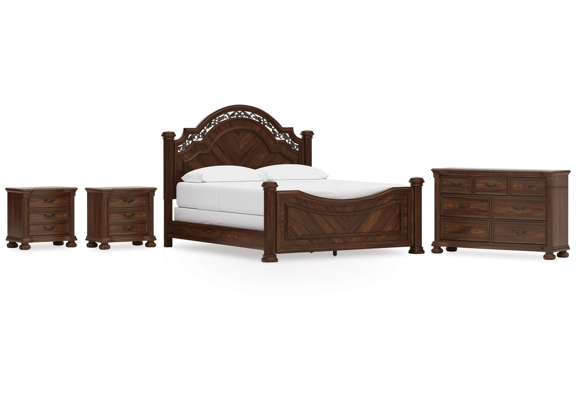 Lavinton California King Poster Bed, Dresser and 2 Nightstands image 1