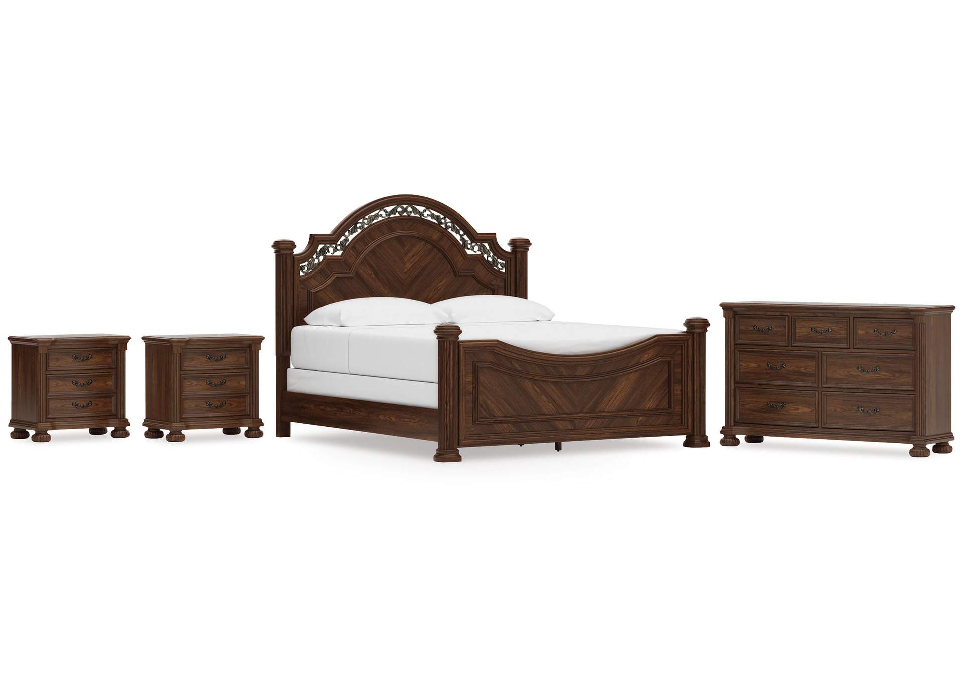 Lavinton King Poster Bed, Dresser and 2 Nightstands image 1