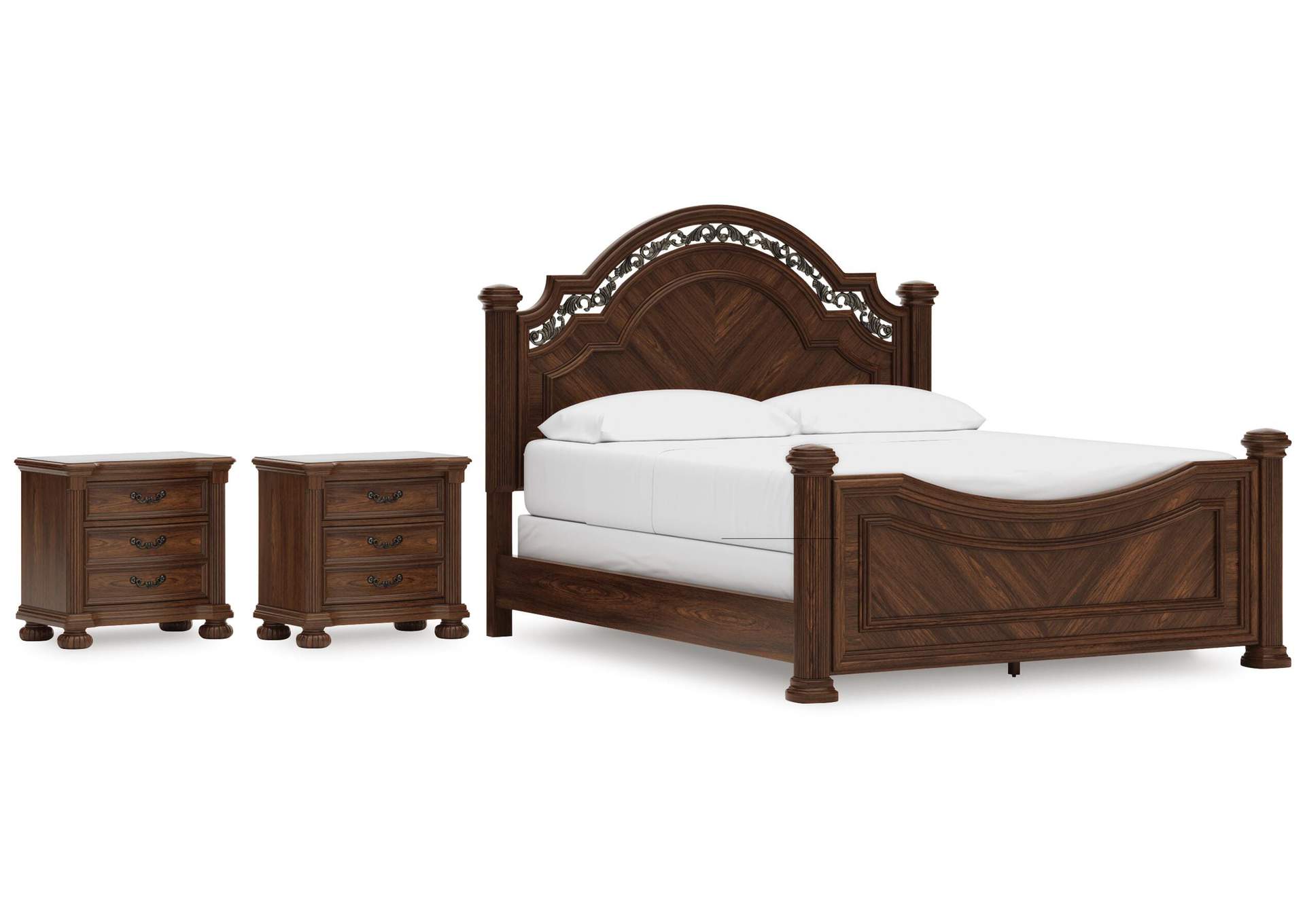 Lavinton California King Poster Bed and 2 Nightstands image 1