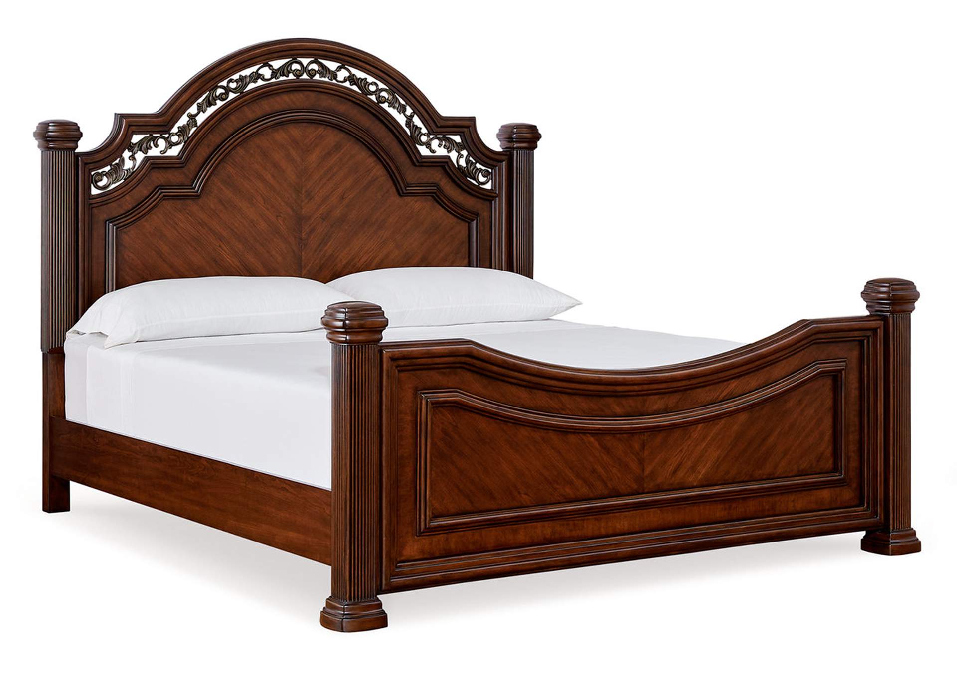 Lavinton California King Poster Bed with Mirrored Dresser, Chest and Nightstand image 13