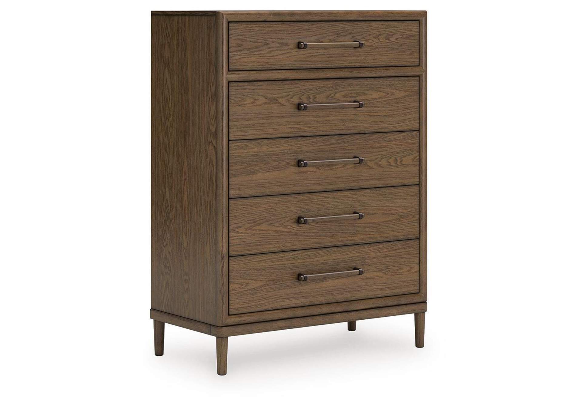 Roanhowe King Upholstered Bed, Dresser, Mirror, Chest and Nightstand image 12