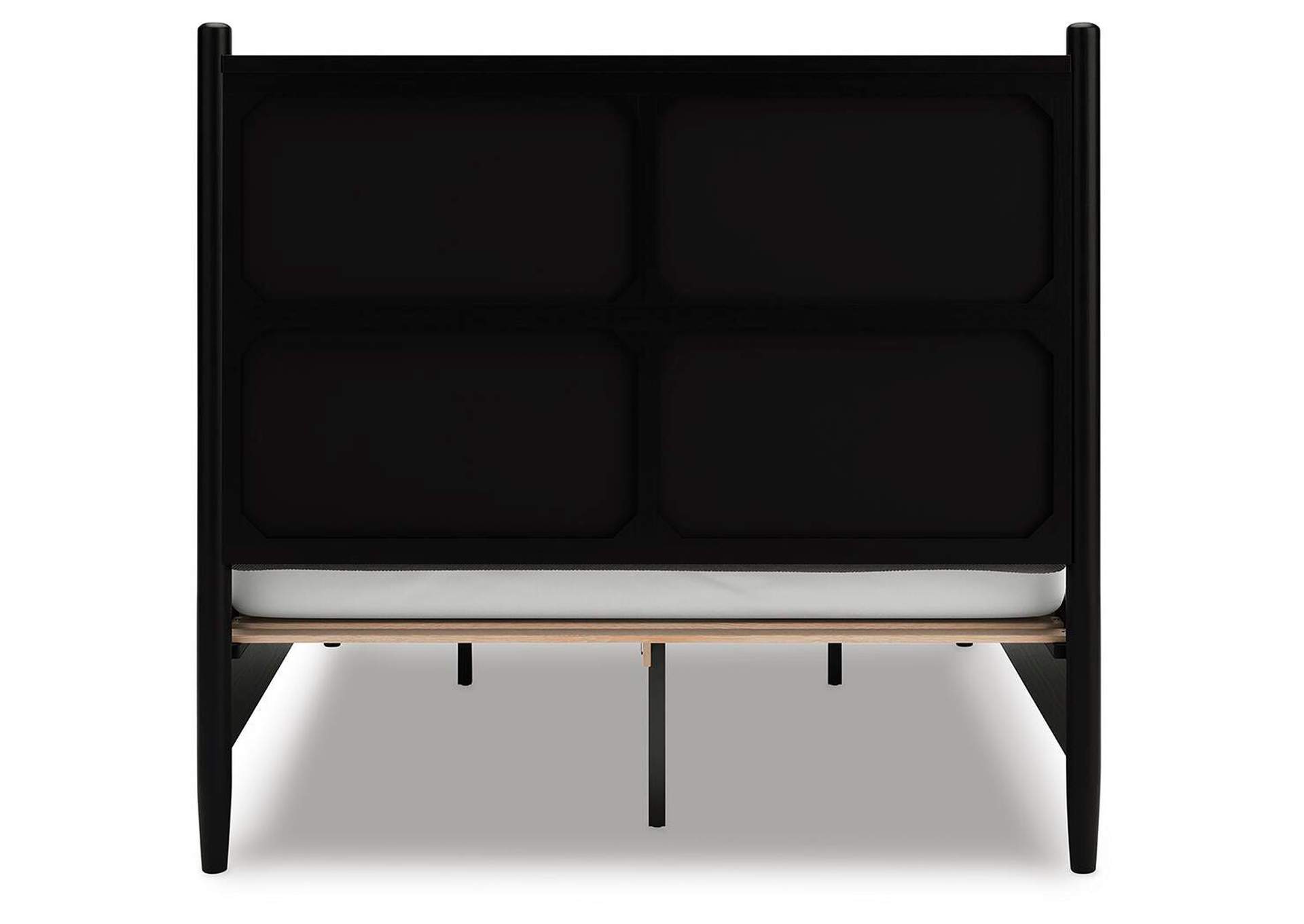 Portdown Queen Upholstered Panel Storage Bed, Dresser, Mirror and Nightstand image 22