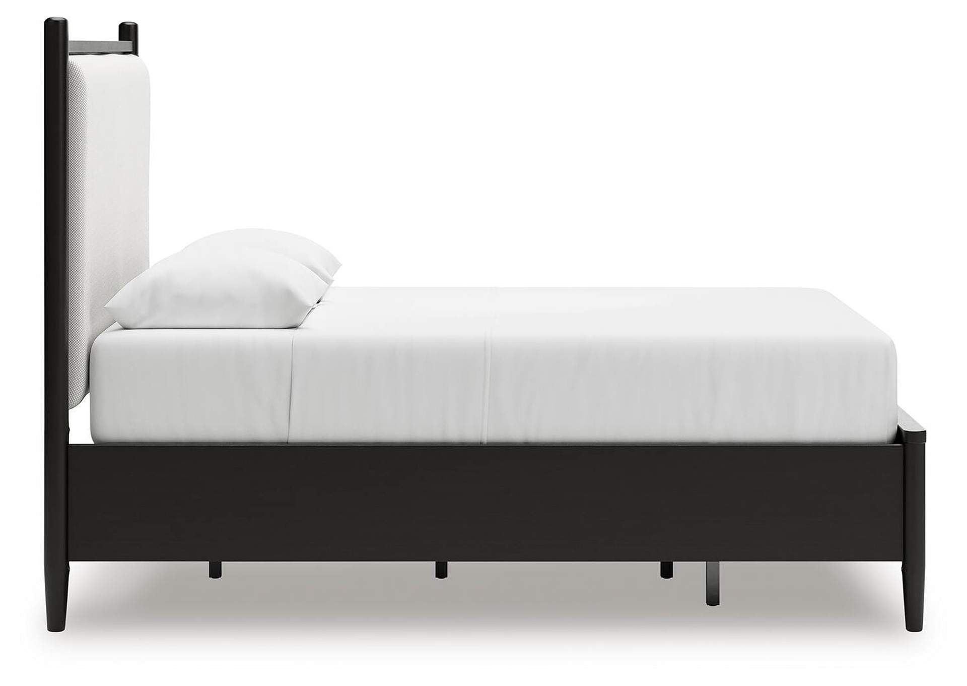 Portdown Queen Upholstered Panel Storage Bed, Dresser, Mirror and Nightstand image 23