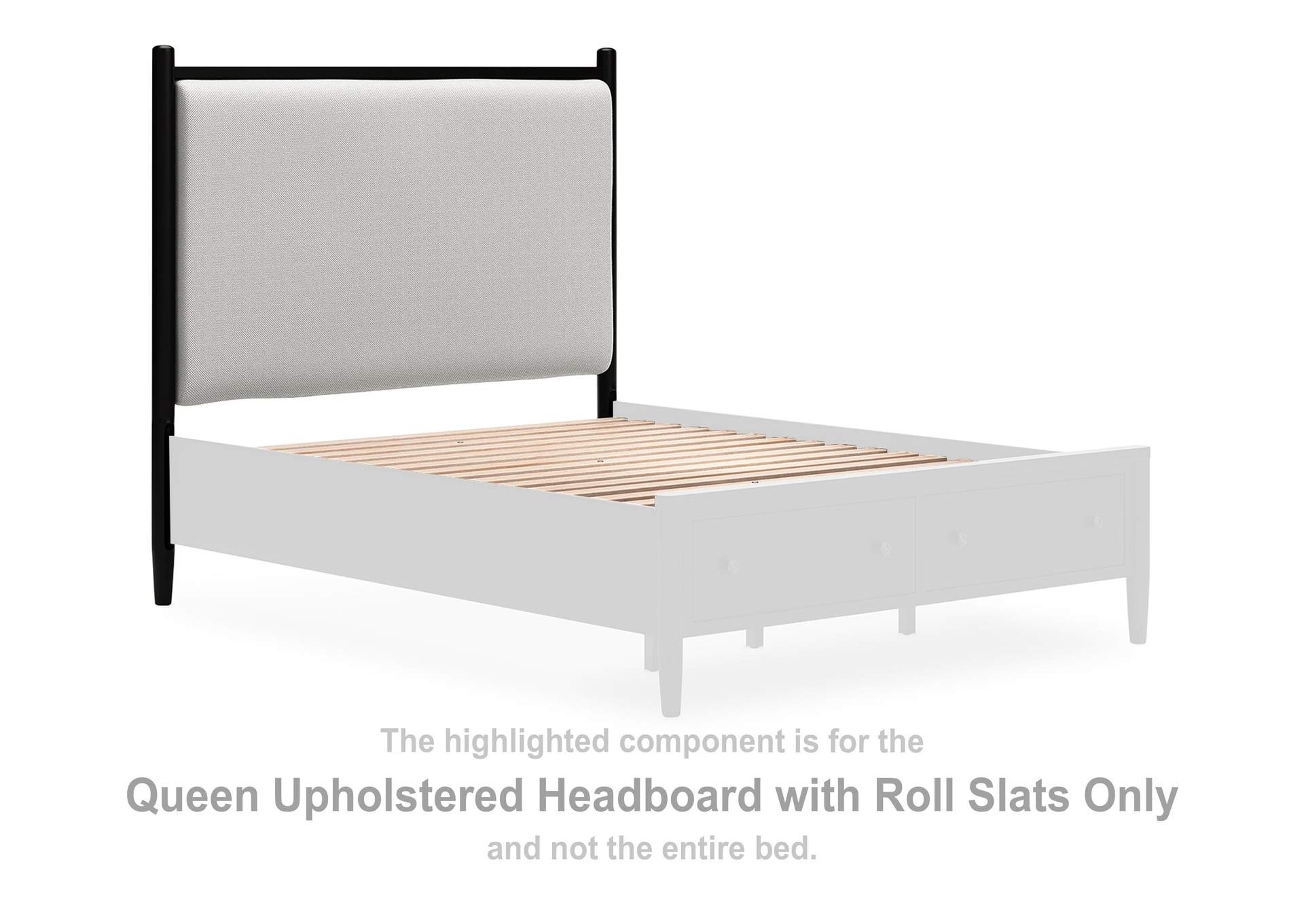 Portdown Queen Upholstered Panel Storage Bed image 16