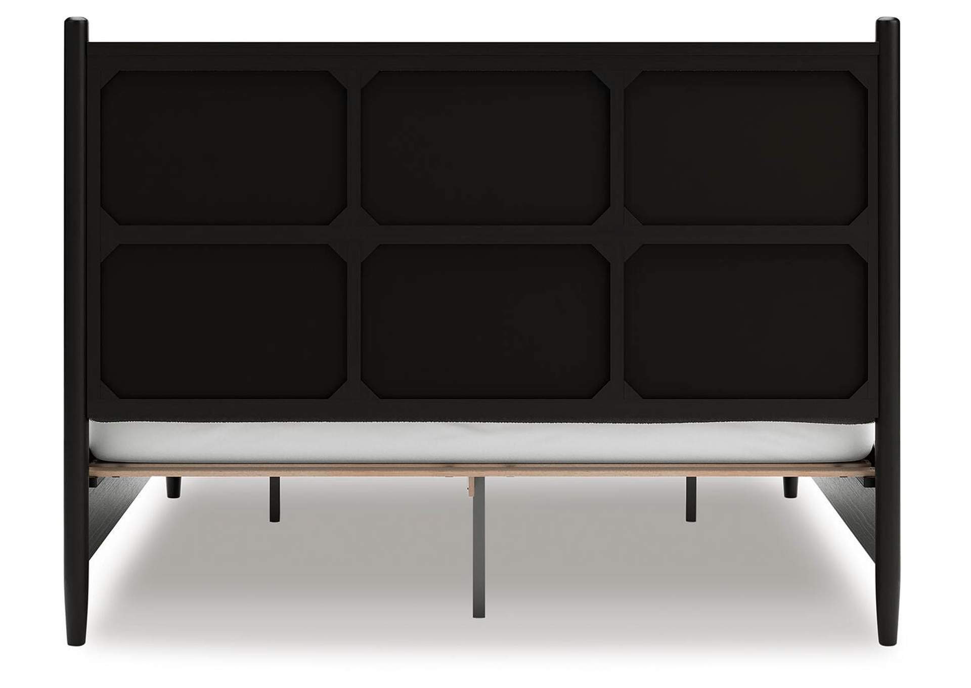 Portdown California King Upholstered Panel Storage Bed with Mirrored Dresser image 13
