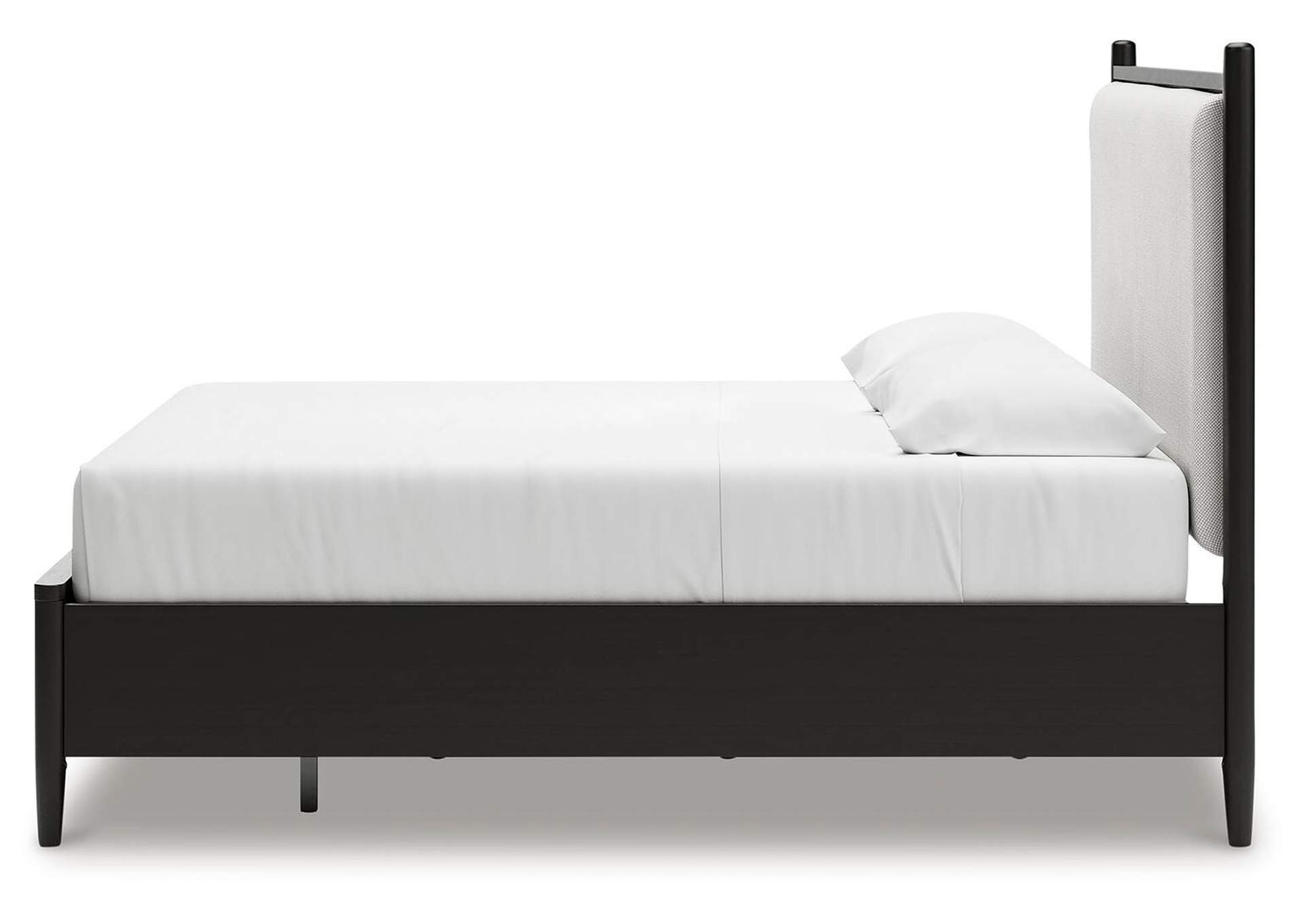Portdown California King Upholstered Panel Storage Bed with Mirrored Dresser image 12