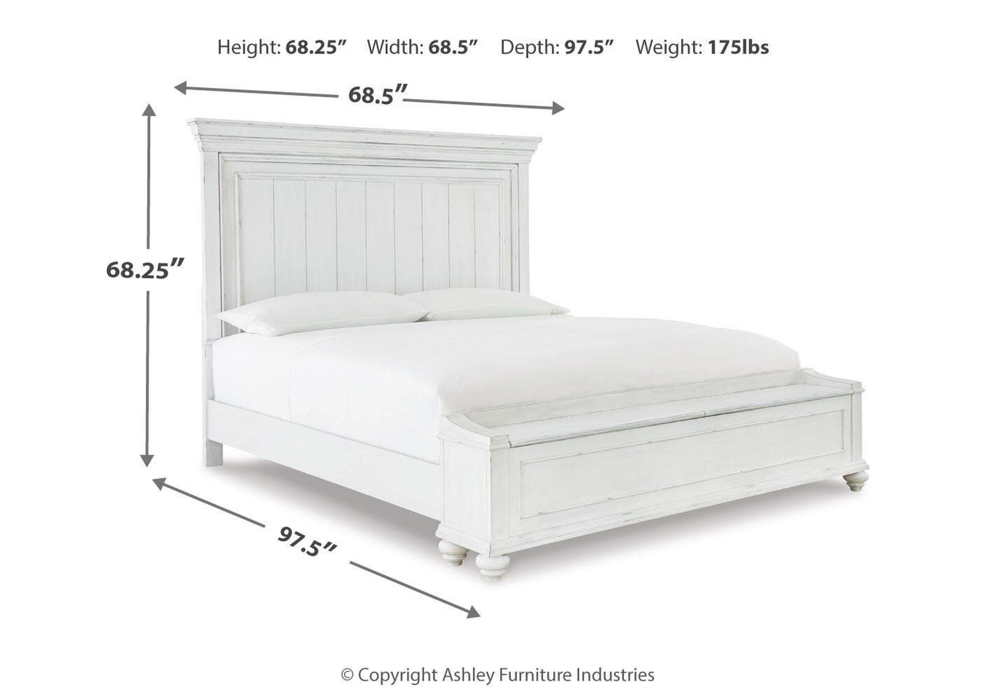 Kanwyn Queen Panel Bed with Storage with Dresser image 11