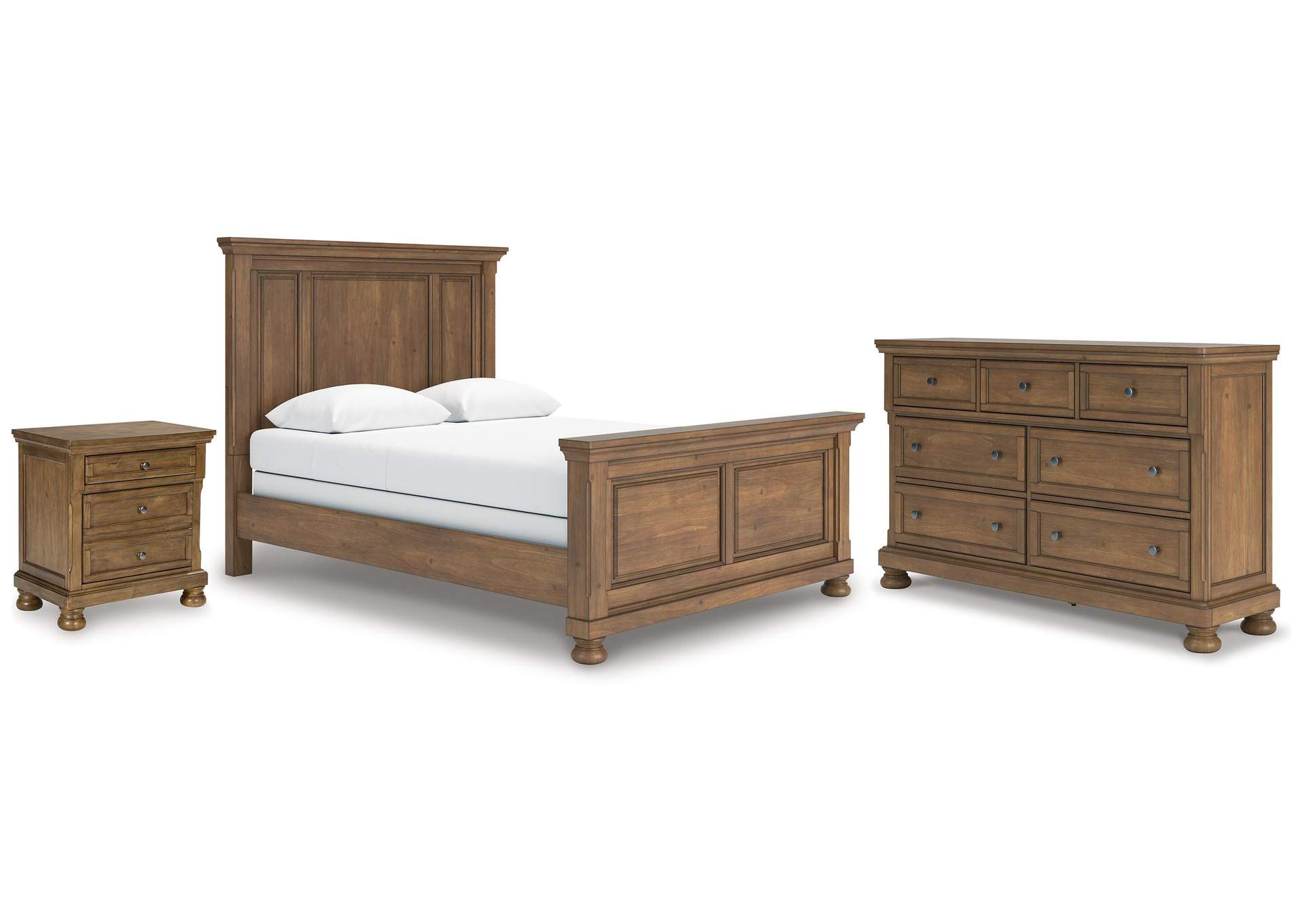 Vandenmore Queen Panel Bed with Dresser and Nightstand image 1