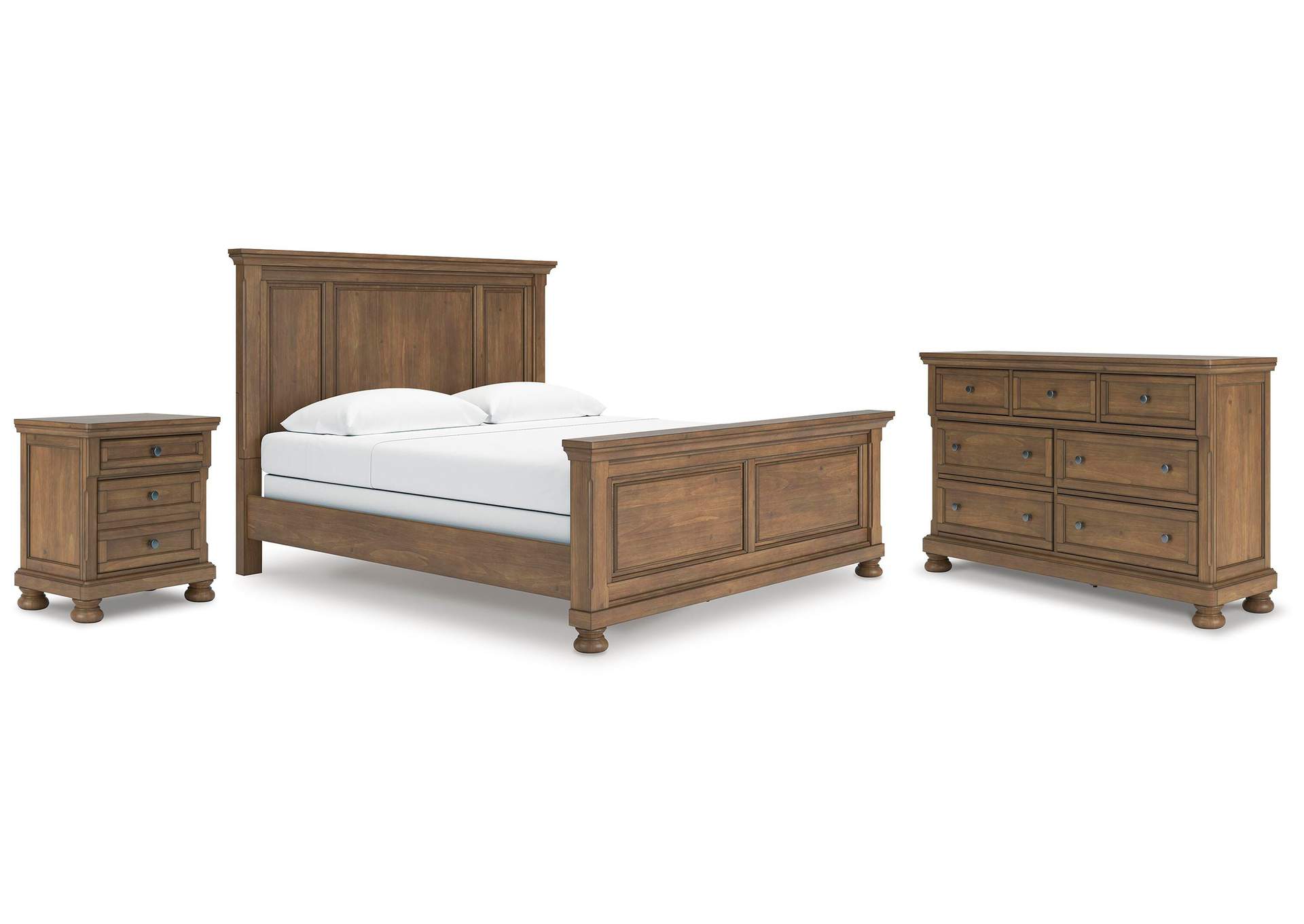 Vandenmore King Panel Bed with Dresser and Nightstand image 1