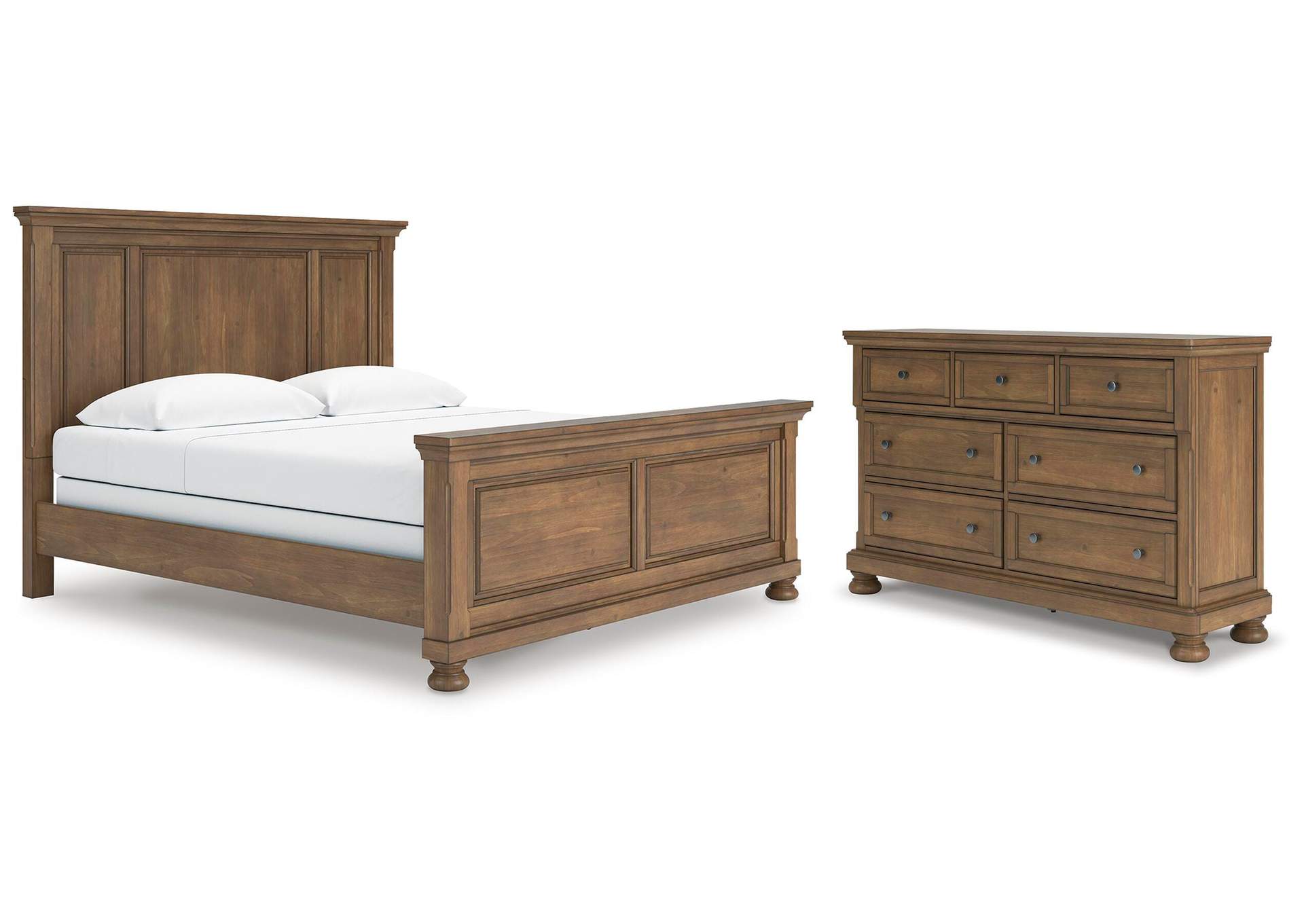Vandenmore King Panel Bed with Dresser image 1