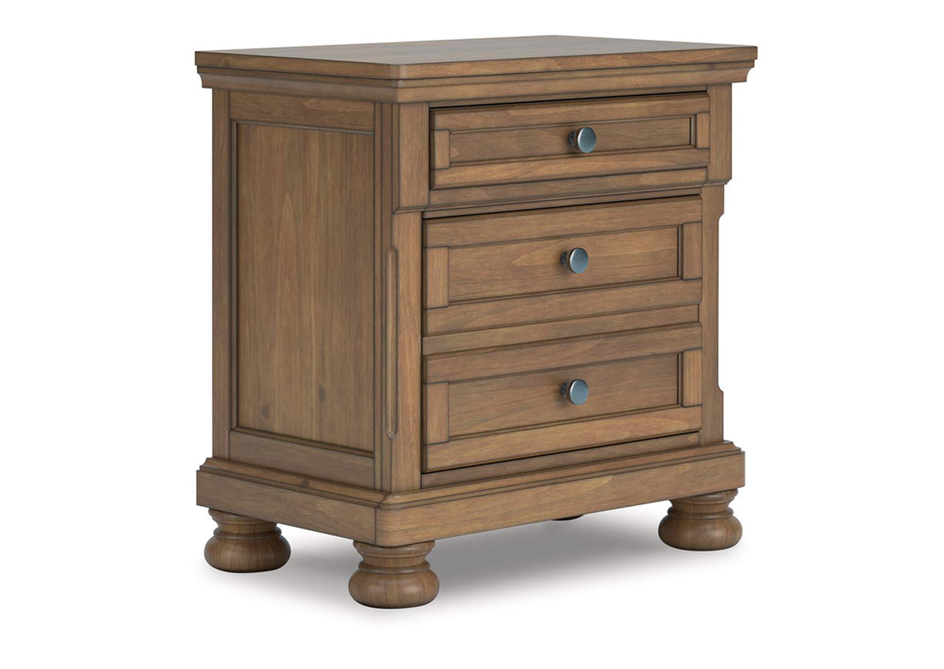 Vandenmore California King Storage Sleigh Bed with Mirrored Dresser, Chest and Nightstand image 7