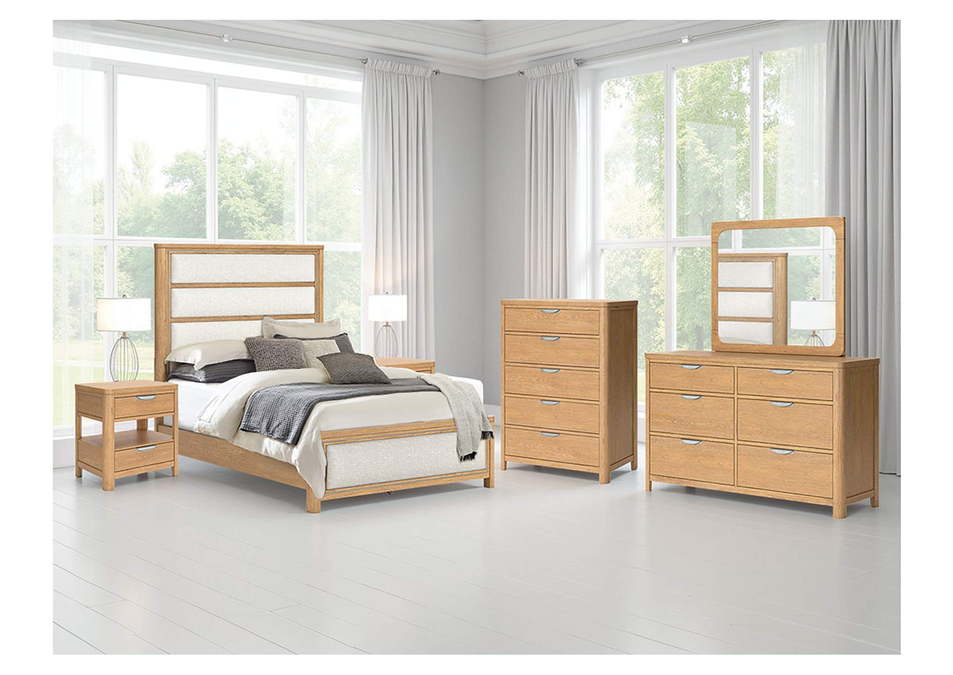 Rencott Queen Upholstered Bed image 3