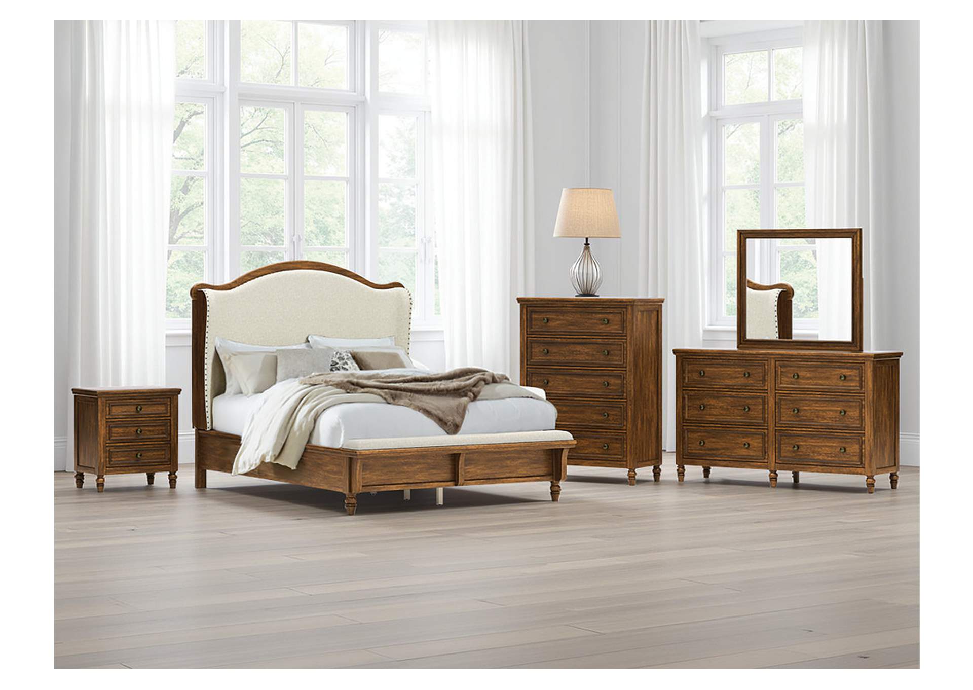 Sturlayne Queen Upholstered Panel Bed image 2