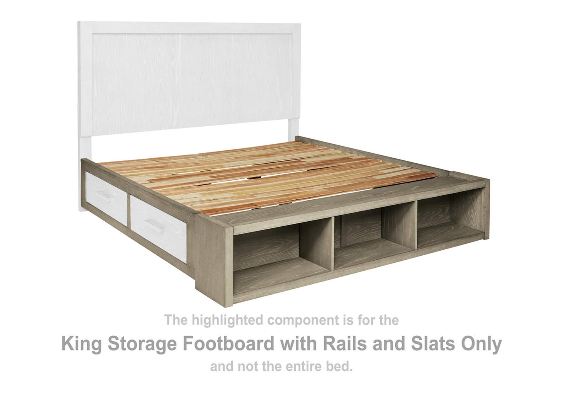 Fawnburg King Panel Bed with Storage