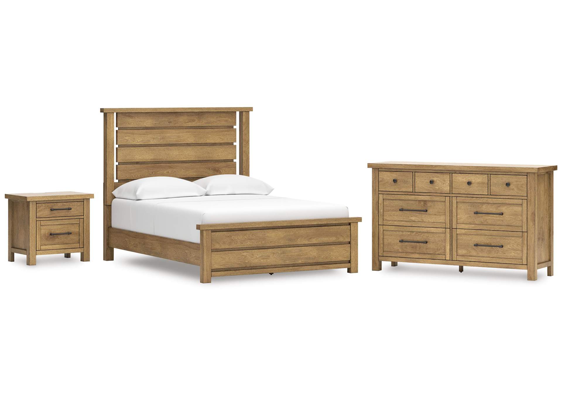 Kristiland Queen Panel Bed with Dresser and Nightstand image 1