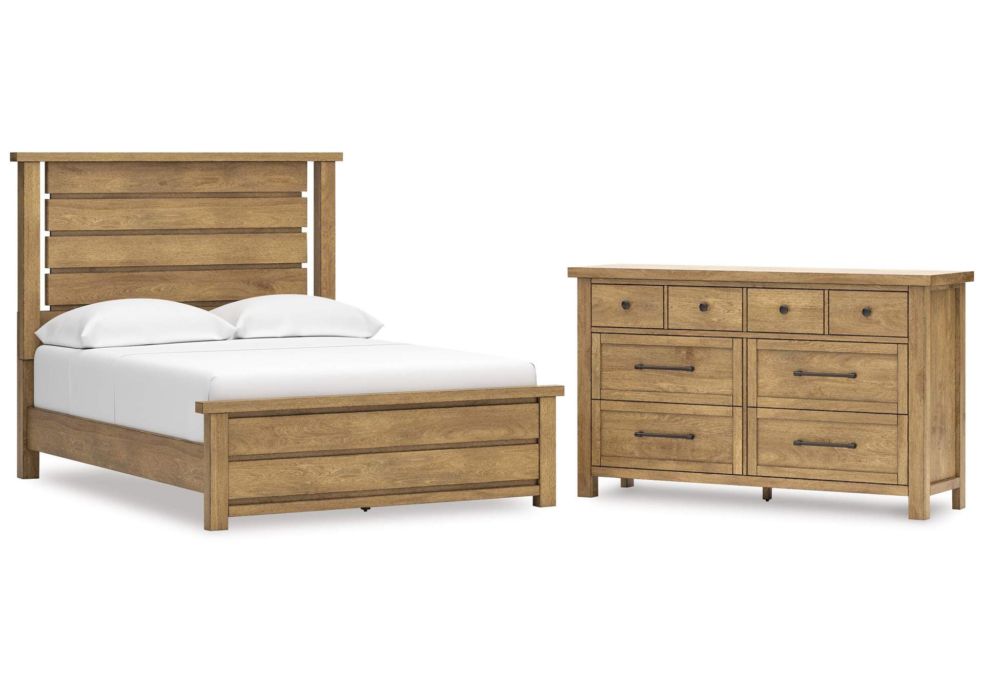 Kristiland Queen Panel Bed with Dresser image 1