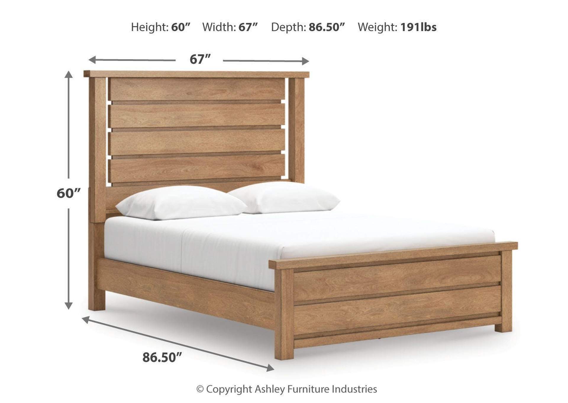 Kristiland Queen Panel Bed with Mirrored Dresser image 5
