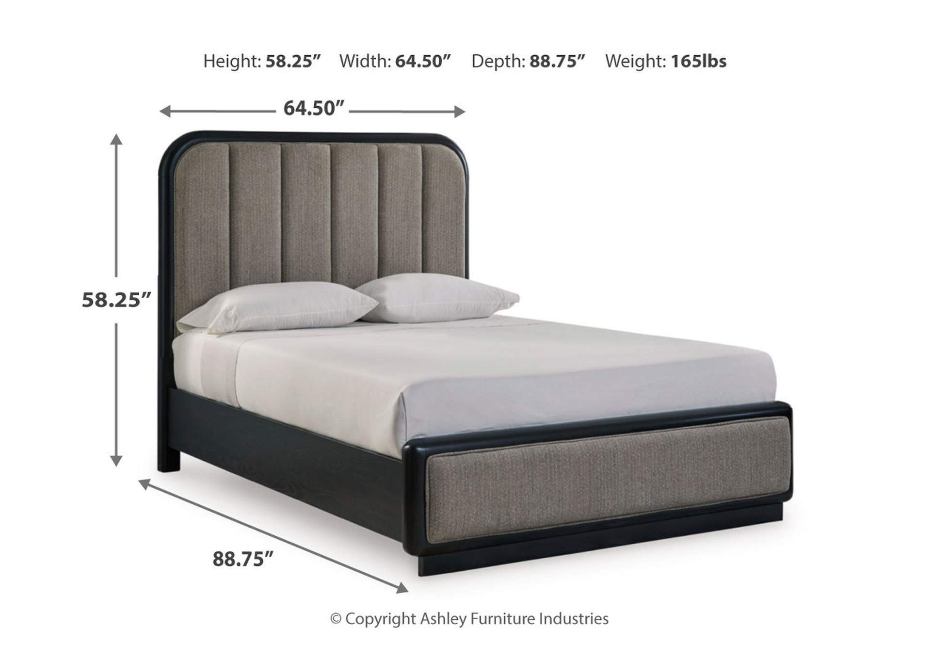 Rowanbeck Queen Upholstered Panel Bed image 8