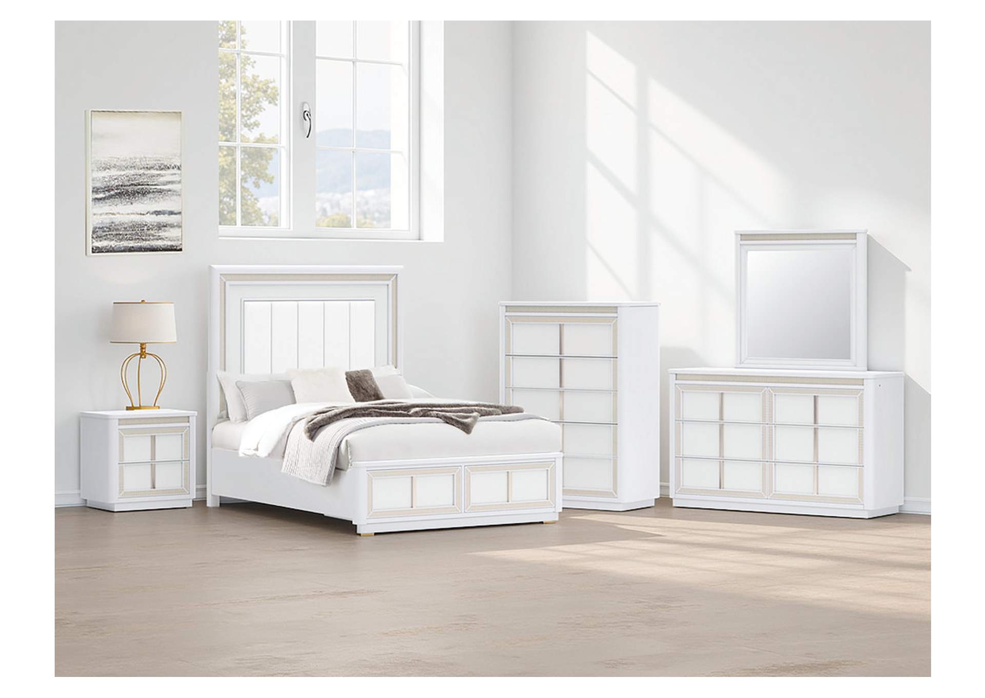 Chalanna Queen Upholstered Storage Bed image 2