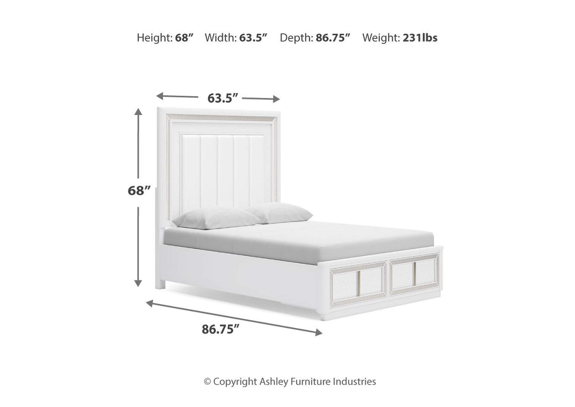 Chalanna Queen Upholstered Storage Bed image 9