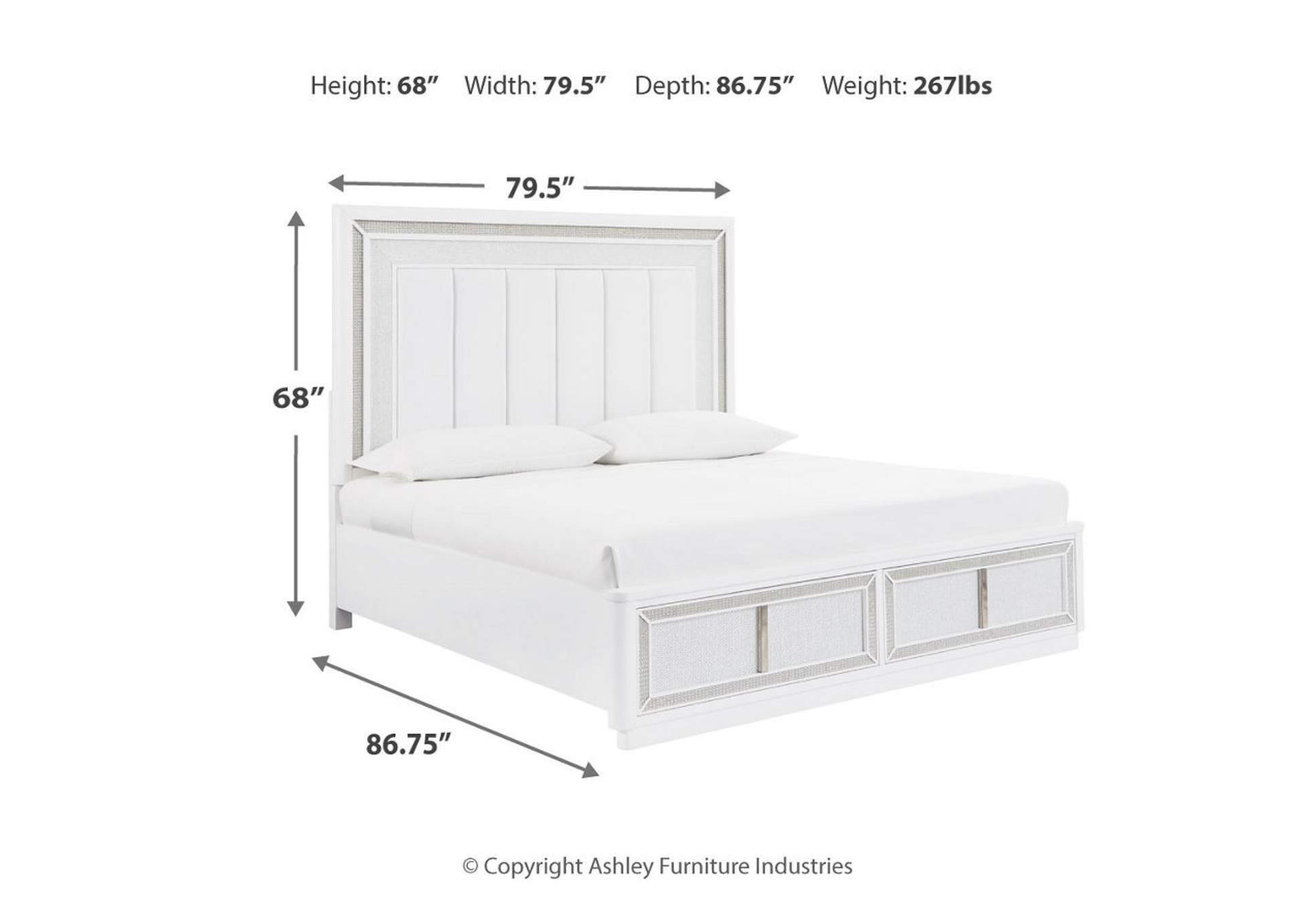 Chalanna King Upholstered Storage Bed image 11