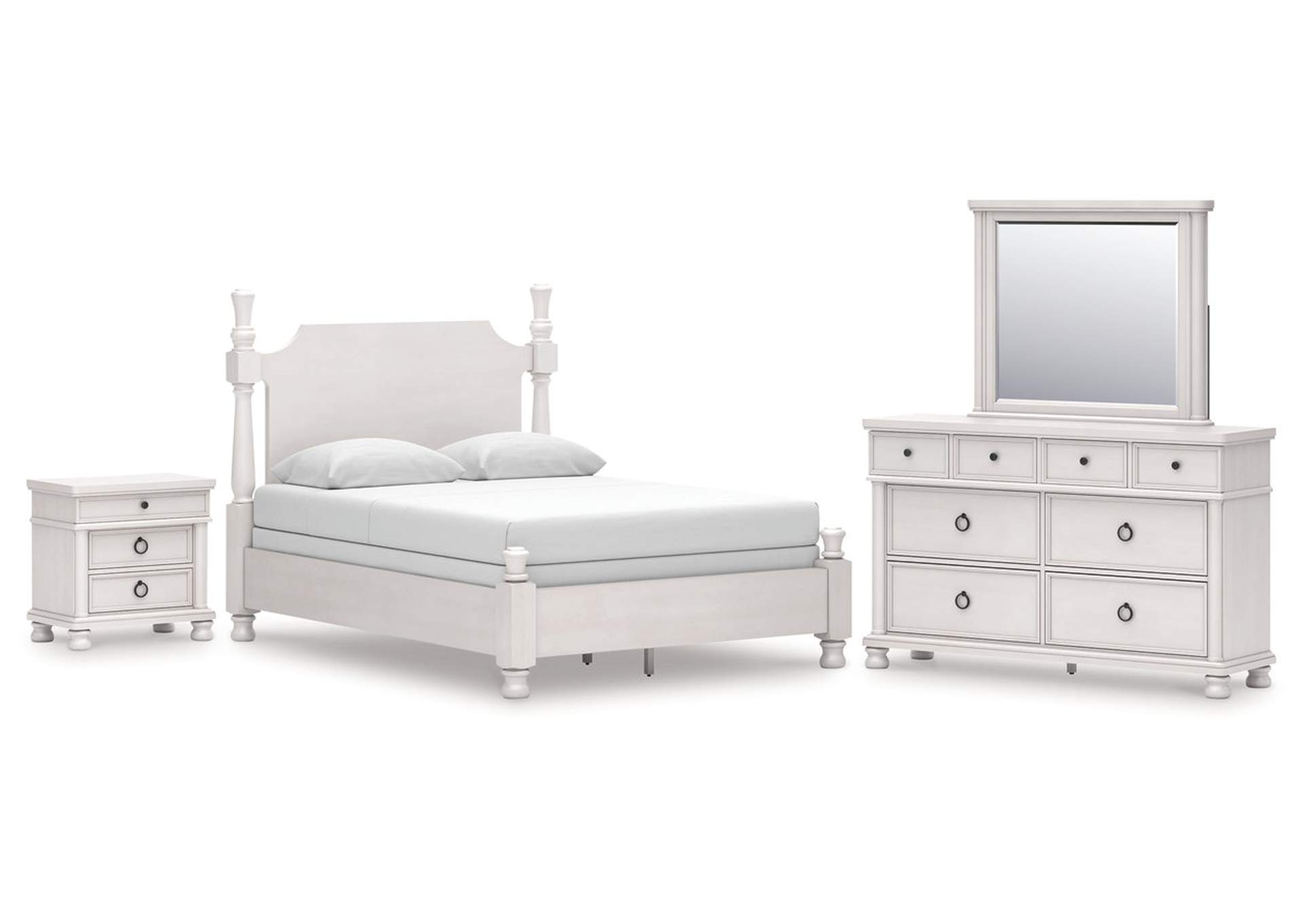 Chadworth Queen Poster Bed, Dresser, Mirror and Nightstand image 1