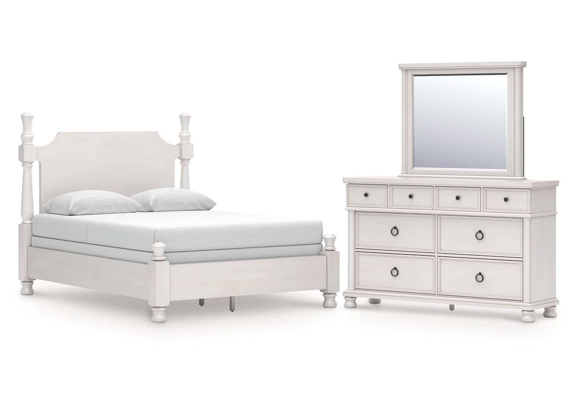 Chadworth Queen Poster Bed, Dresser and Mirror image 1