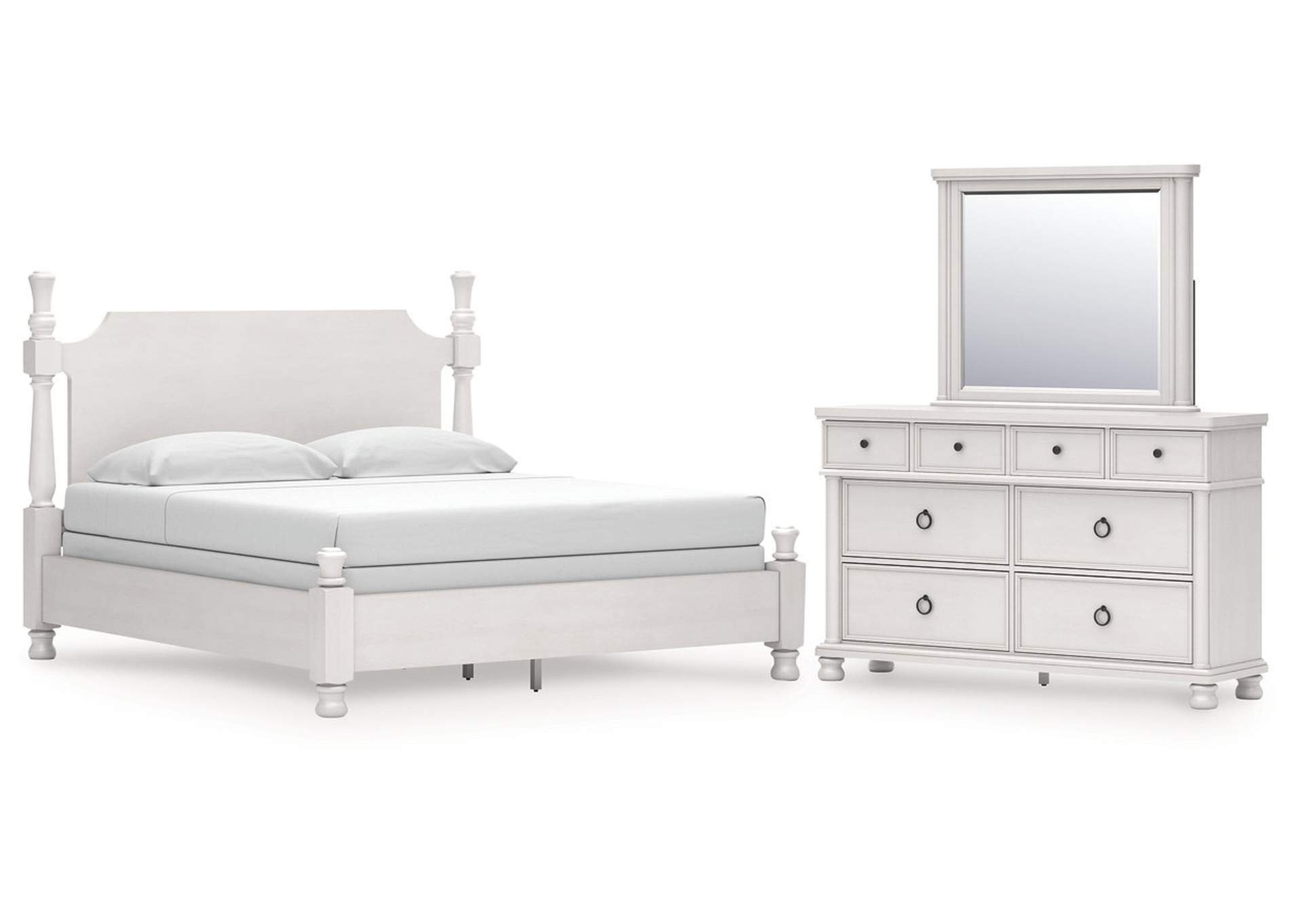 Chadworth California King Poster Bed, Dresser and Mirror image 1