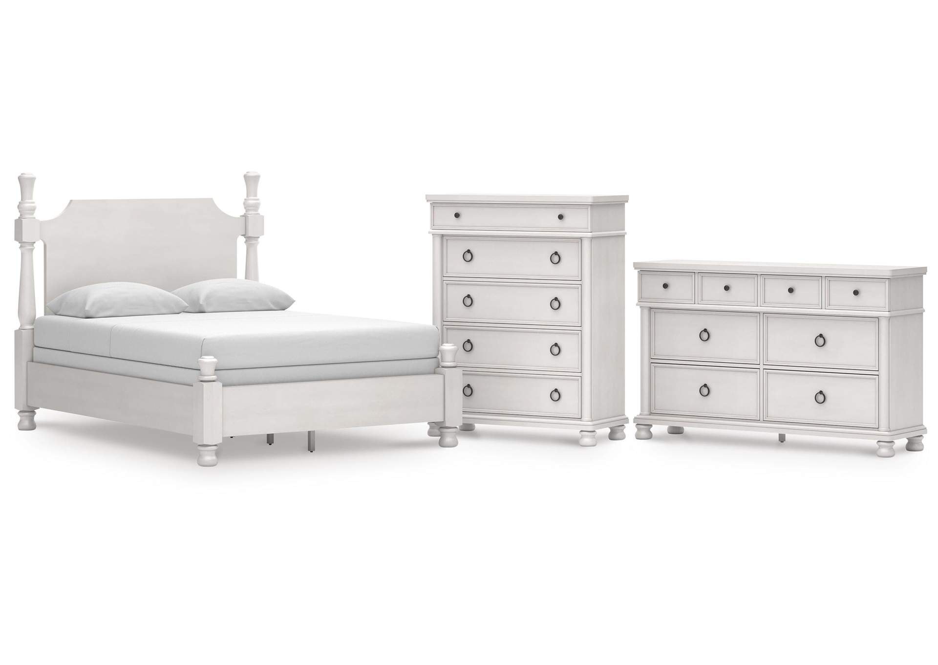 Chadworth Queen Poster Bed, Dresser and Chest image 1