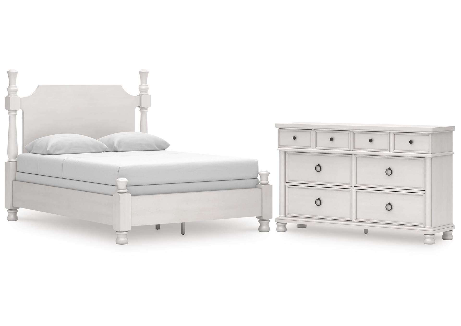 Chadworth Queen Poster Bed and Dresser image 1