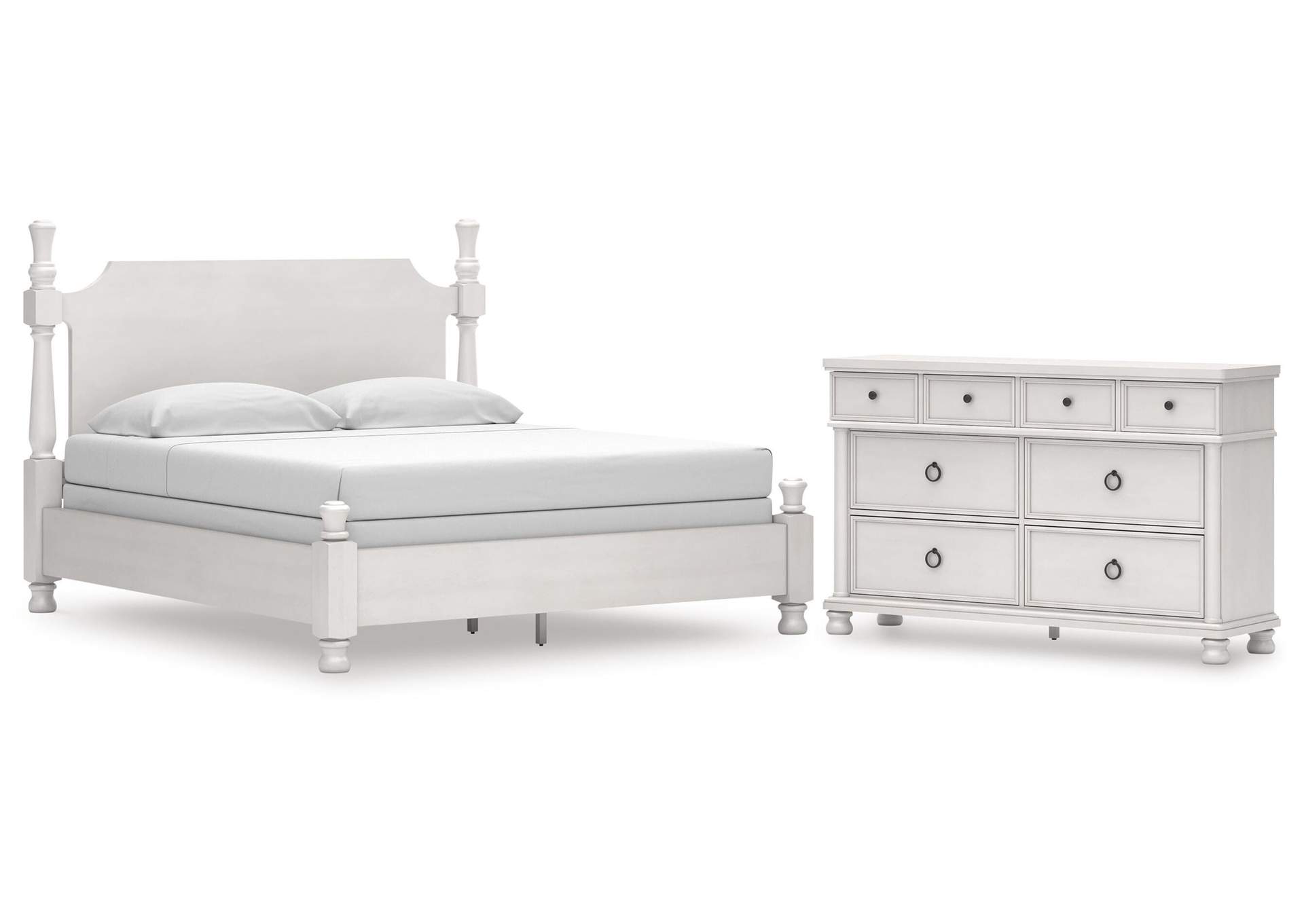 Chadworth California King Poster Bed and Dresser image 1