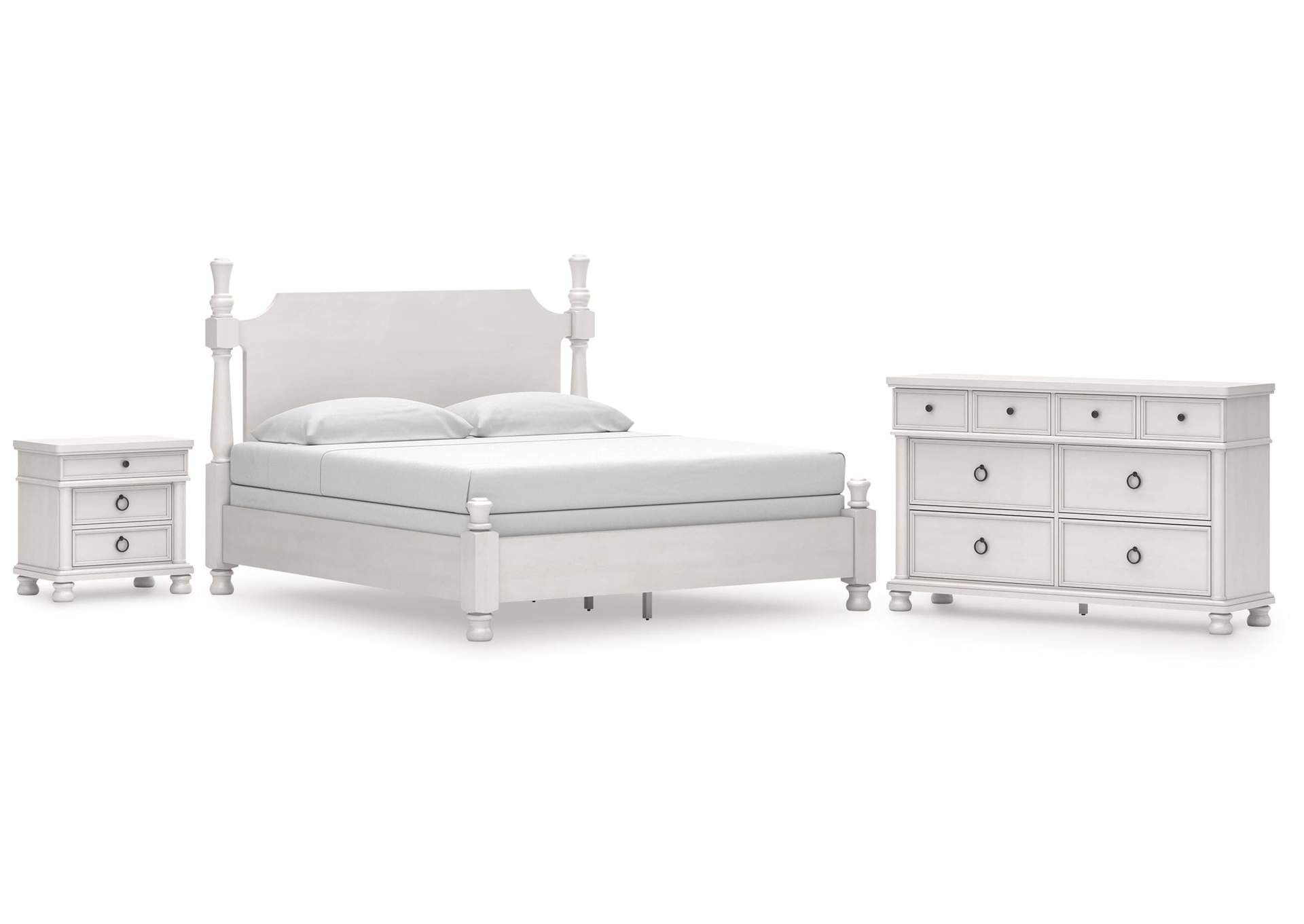 Chadworth King Poster Bed, Dresser and Nightstand image 1