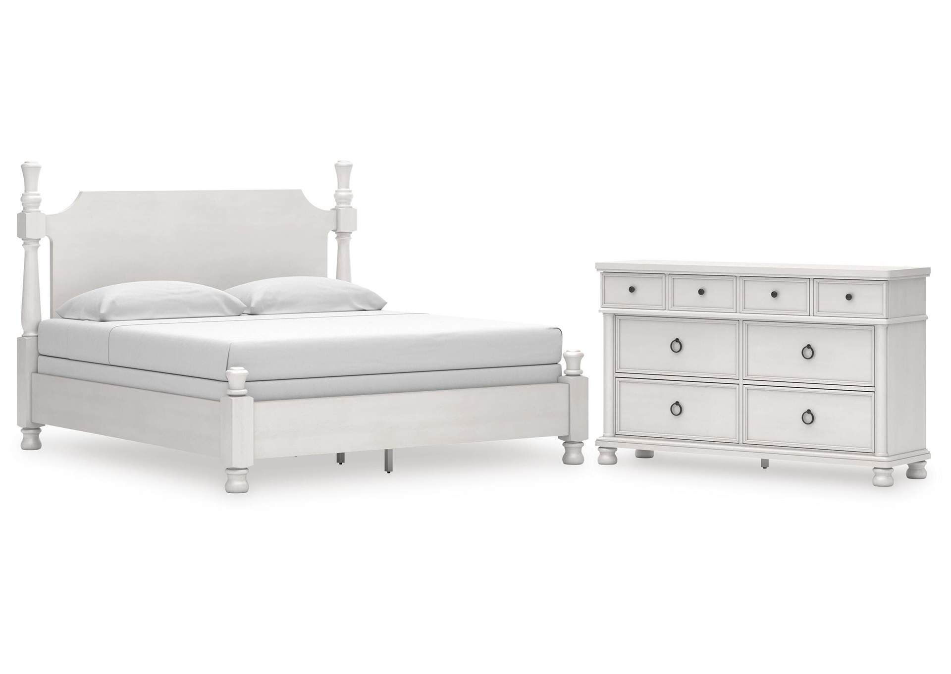 Chadworth King Poster Bed and Dresser image 1