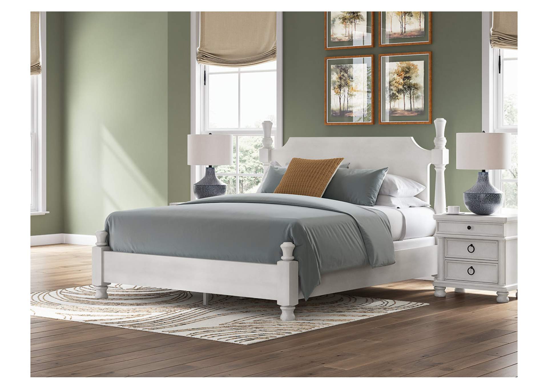 Chadworth California King Poster Bed, Dresser, Mirror and Nightstand image 6