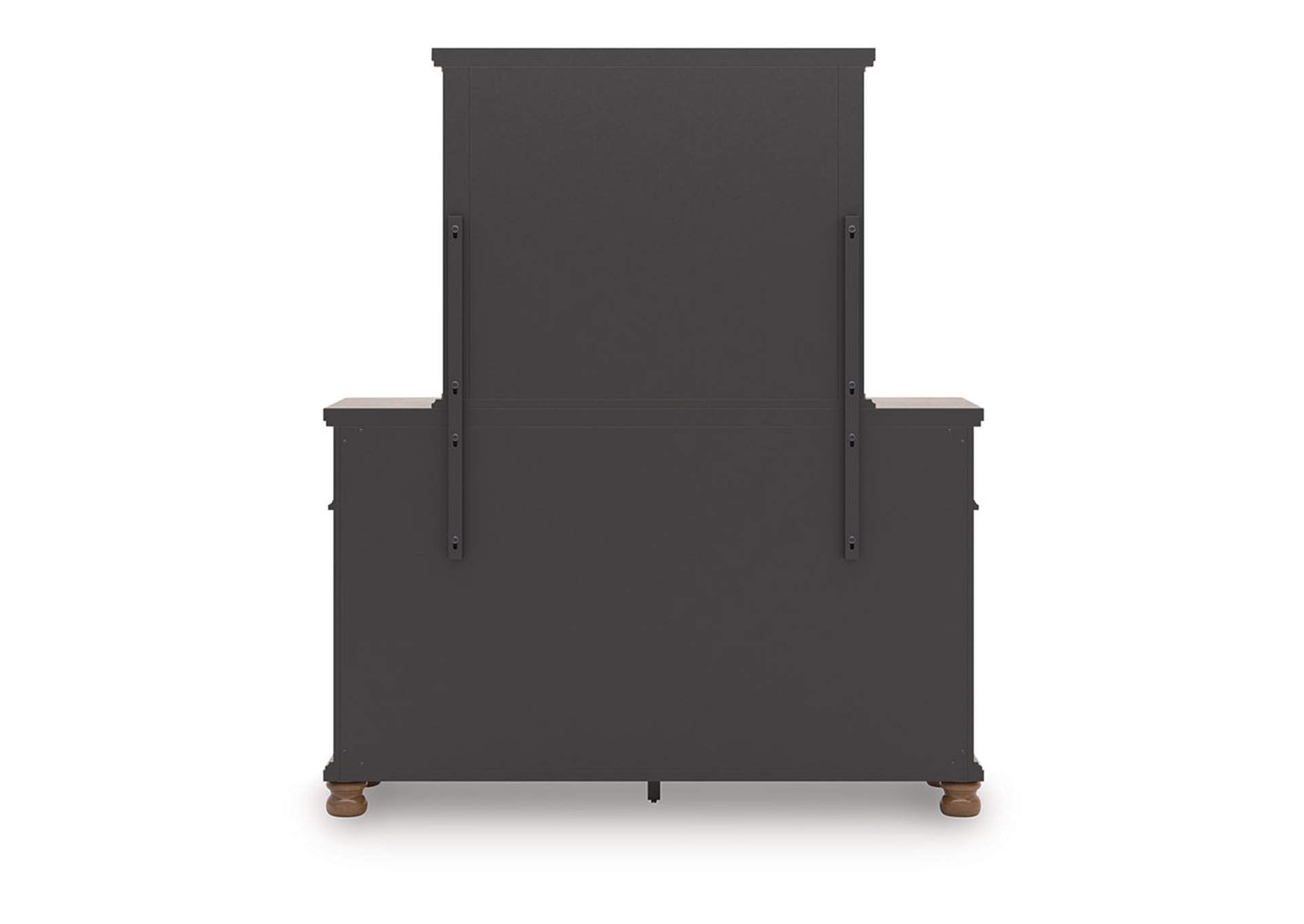 Chadworth California King Poster Bed with Mirrored Dresser image 4