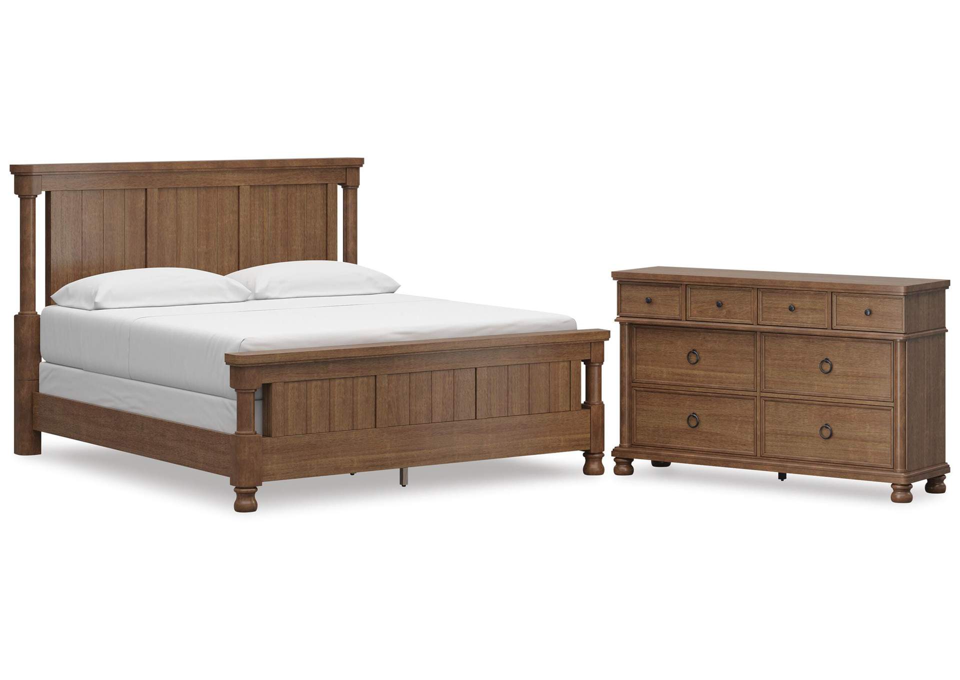 Chadworth California King Poster Bed with Dresser image 1