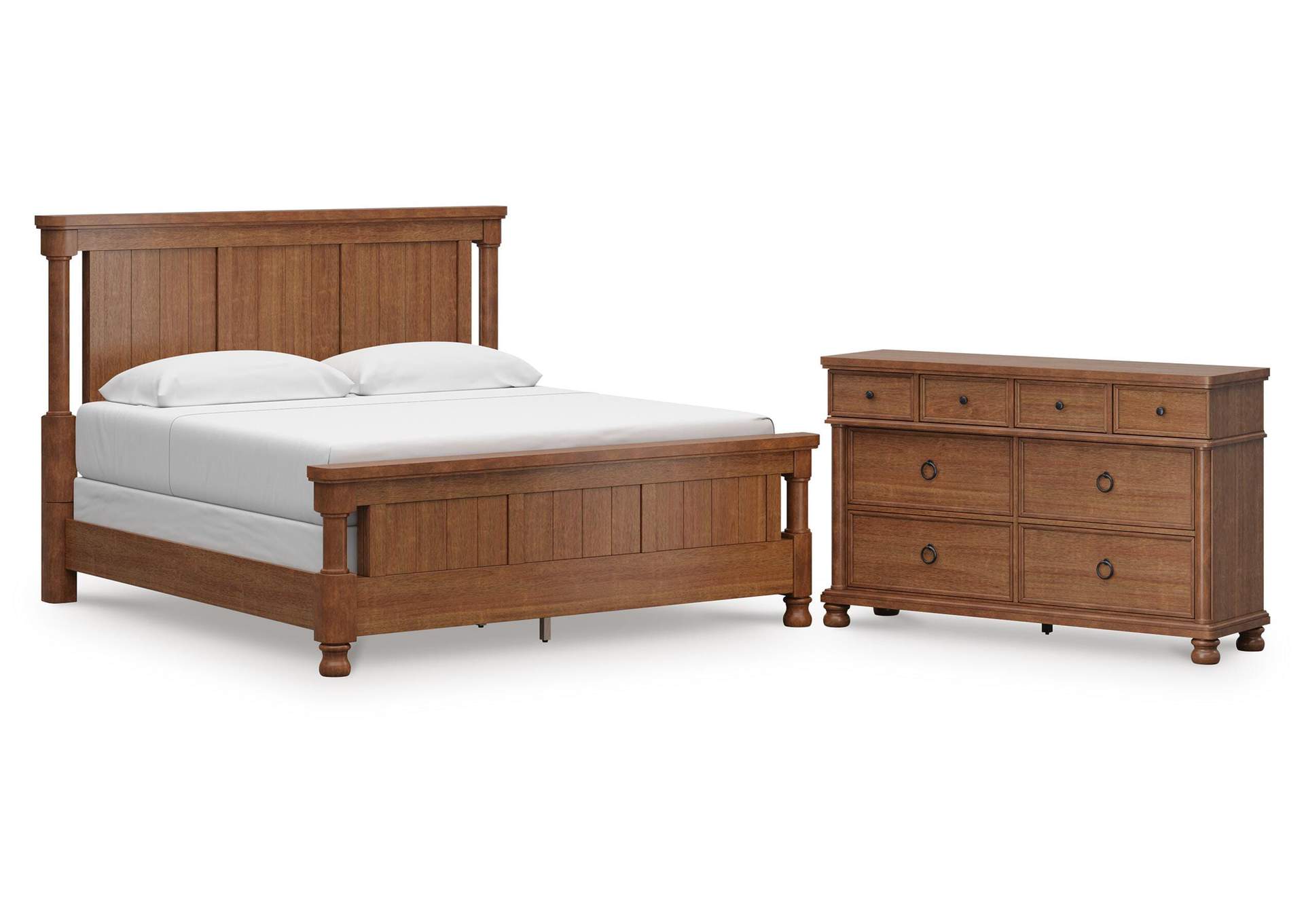 Chadworth California King Poster Bed with Dresser image 1