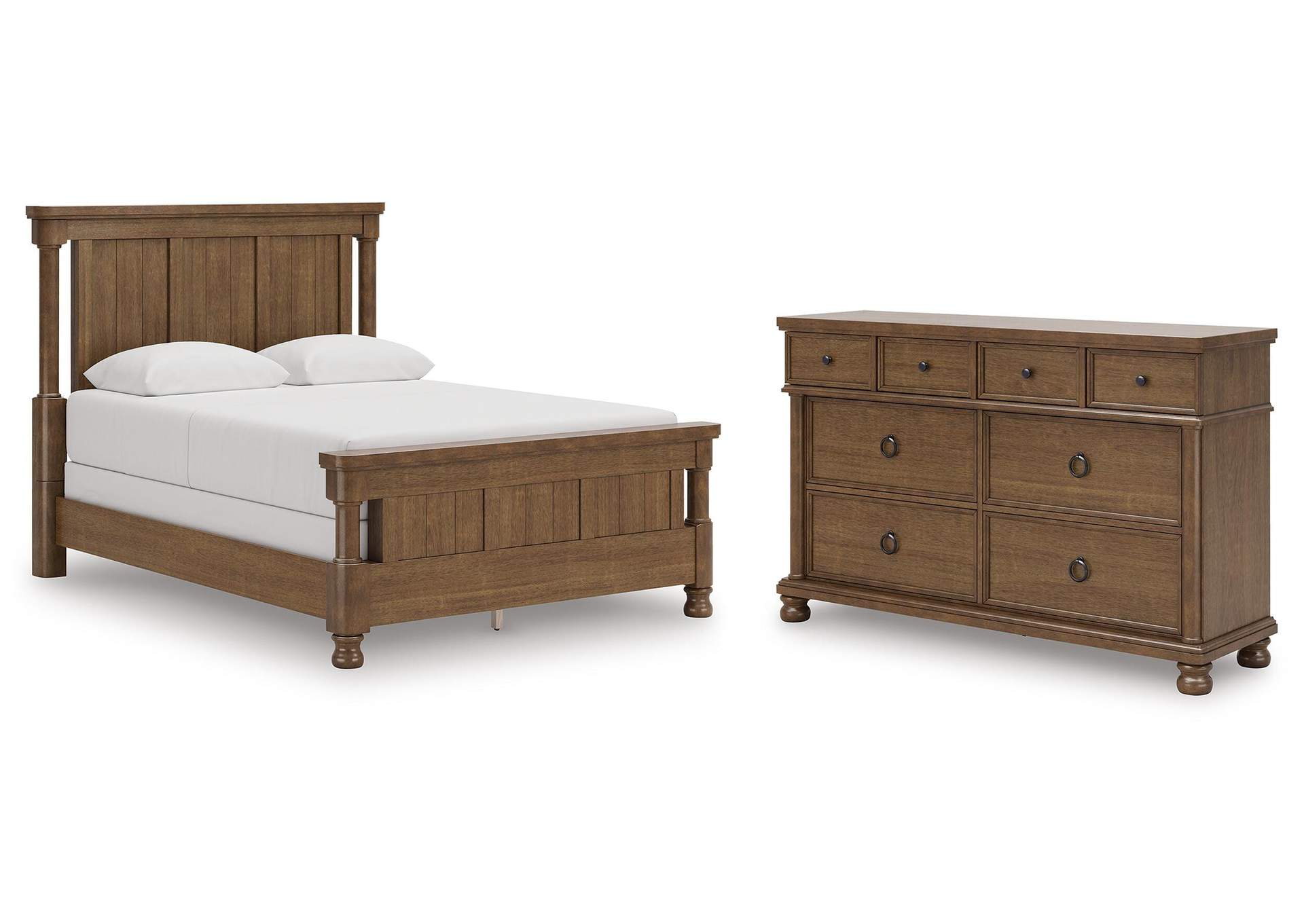 Chadworth Queen Poster Bed with Dresser image 1