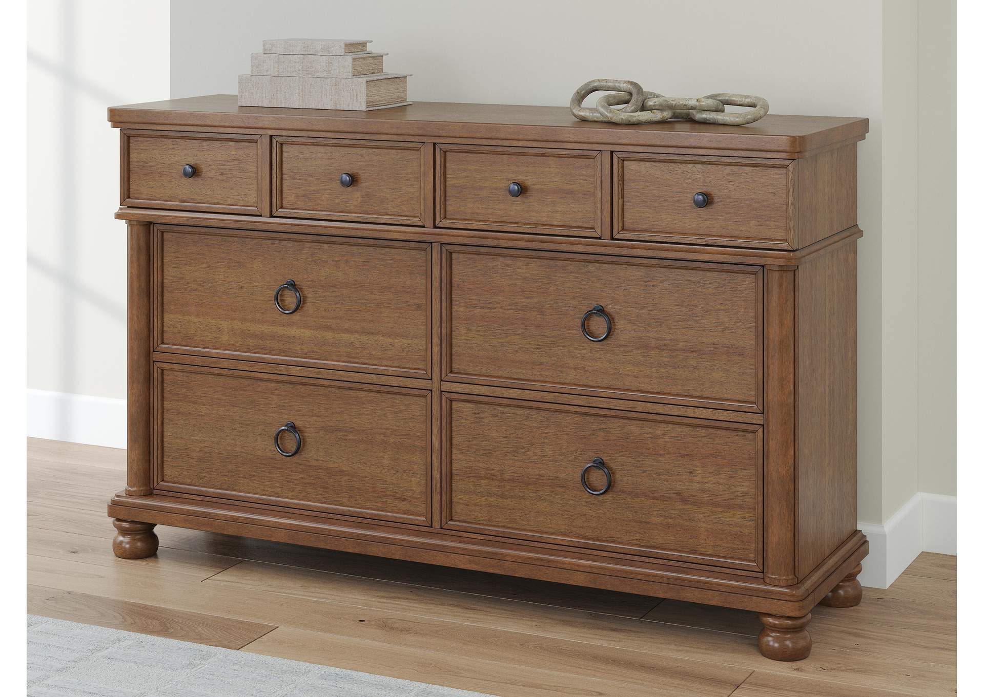 Chadworth Queen Poster Bed with Dresser and Chest image 7