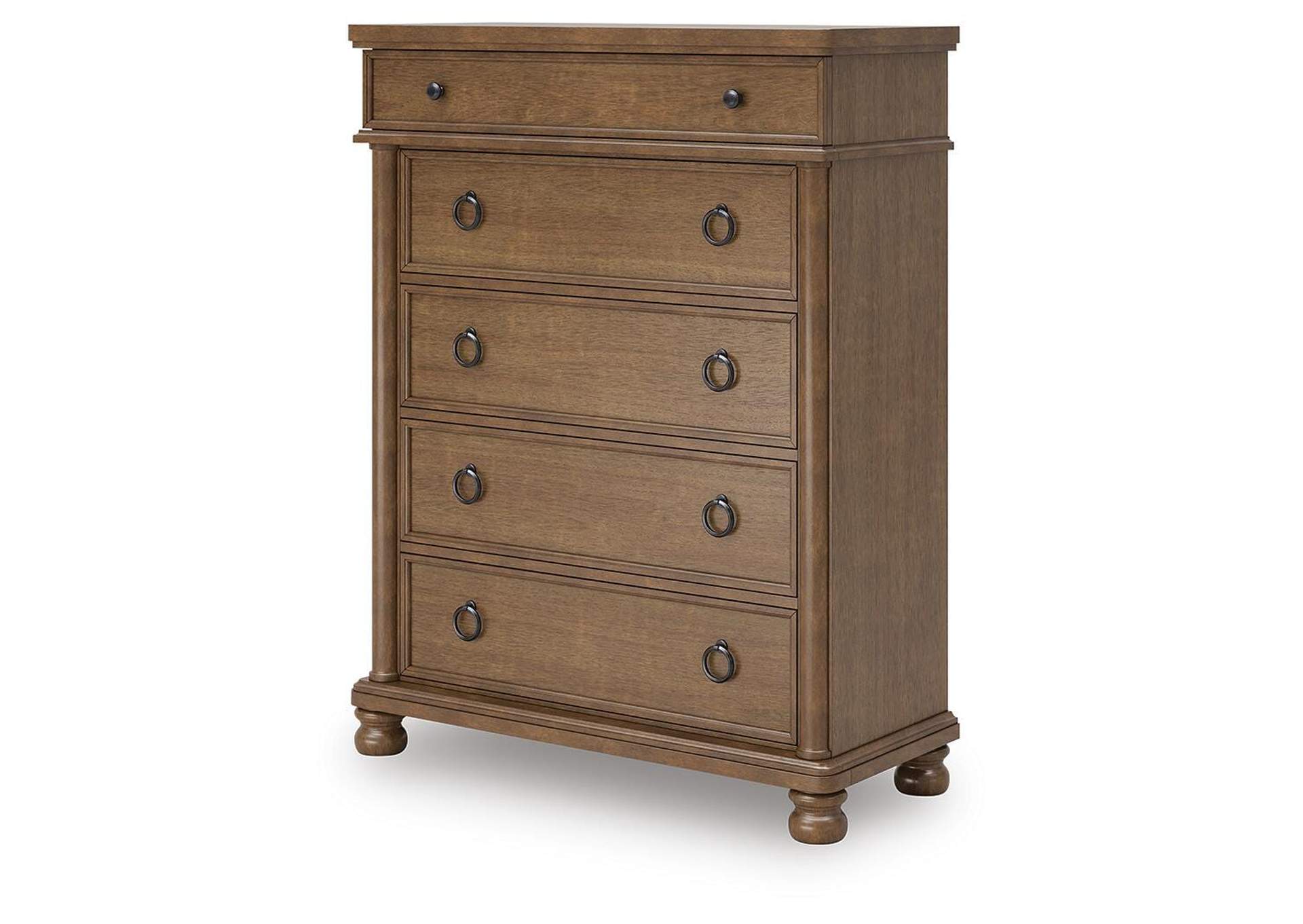 Chadworth Queen Poster Bed with Dresser and Chest image 3