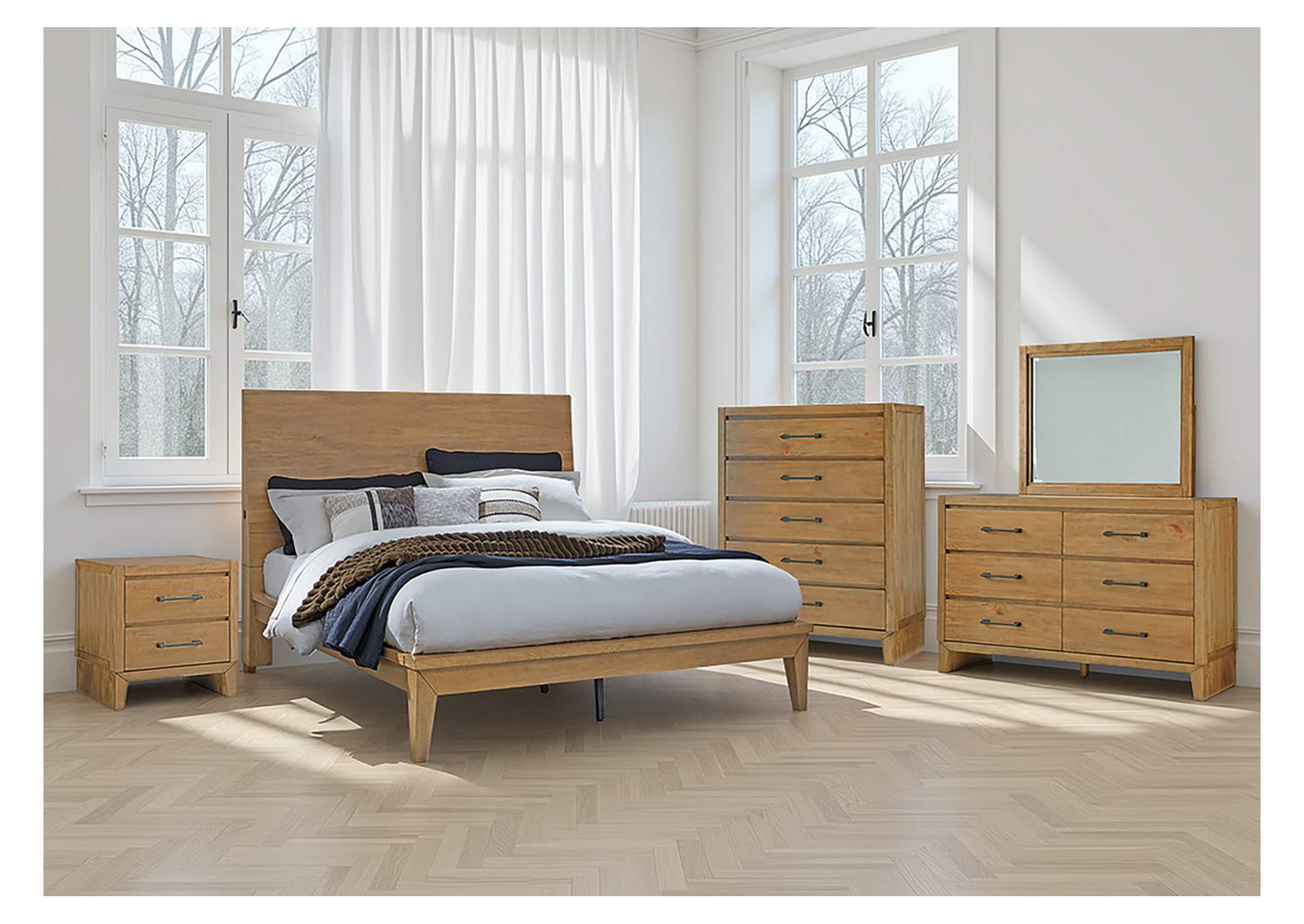 Sherbana Queen Panel Bed image 2