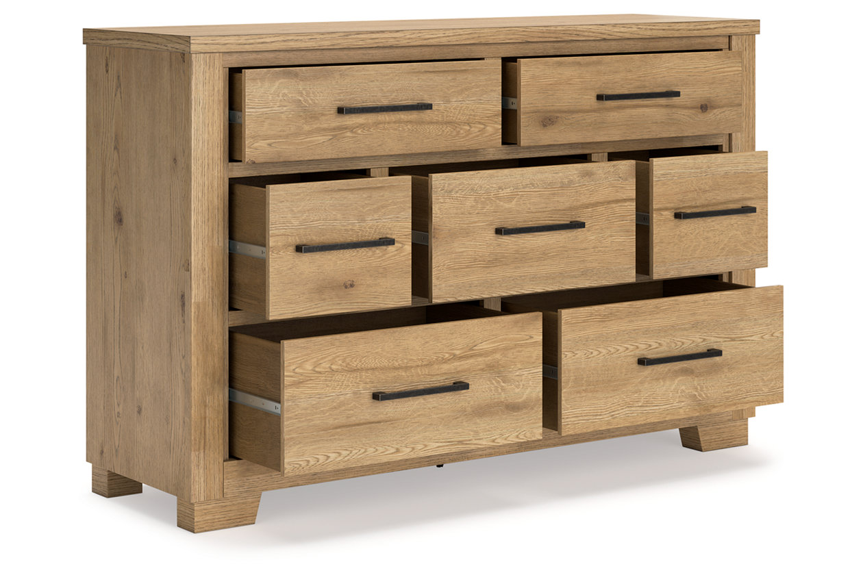Galliden Queen Panel Bed with Dresser