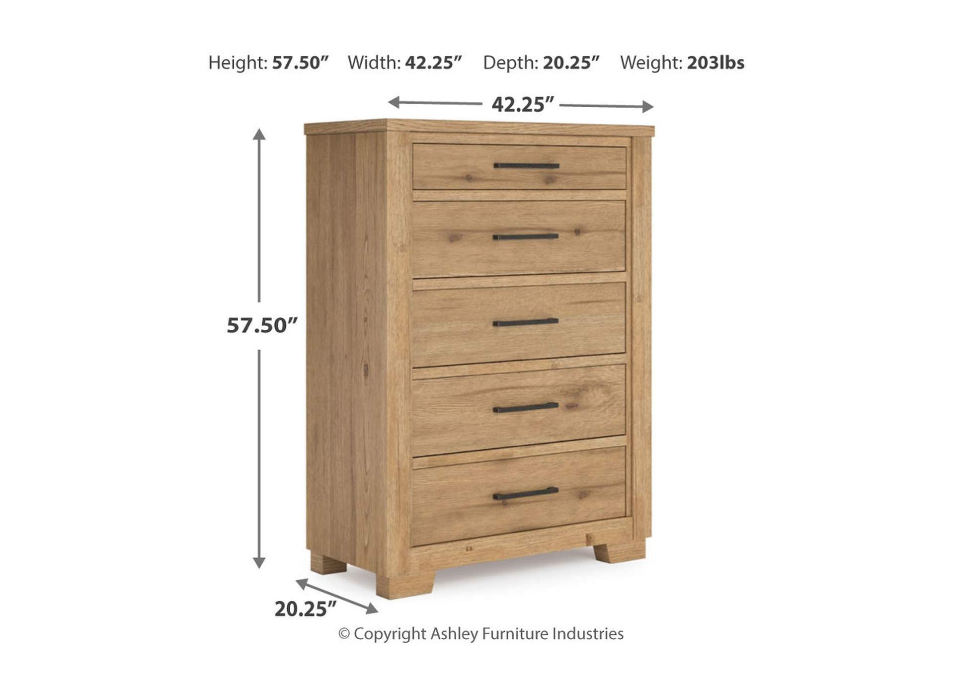 Galliden Queen Panel Bed with Mirrored Dresser, Chest and Nightstand image 15