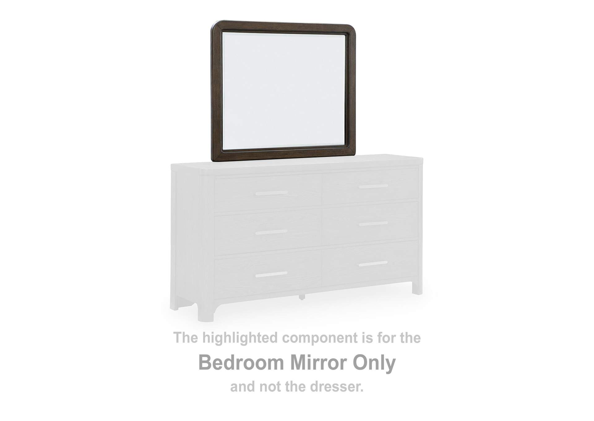 Radkin Queen Upholstered Panel Bed, Dresser and Mirror image 2