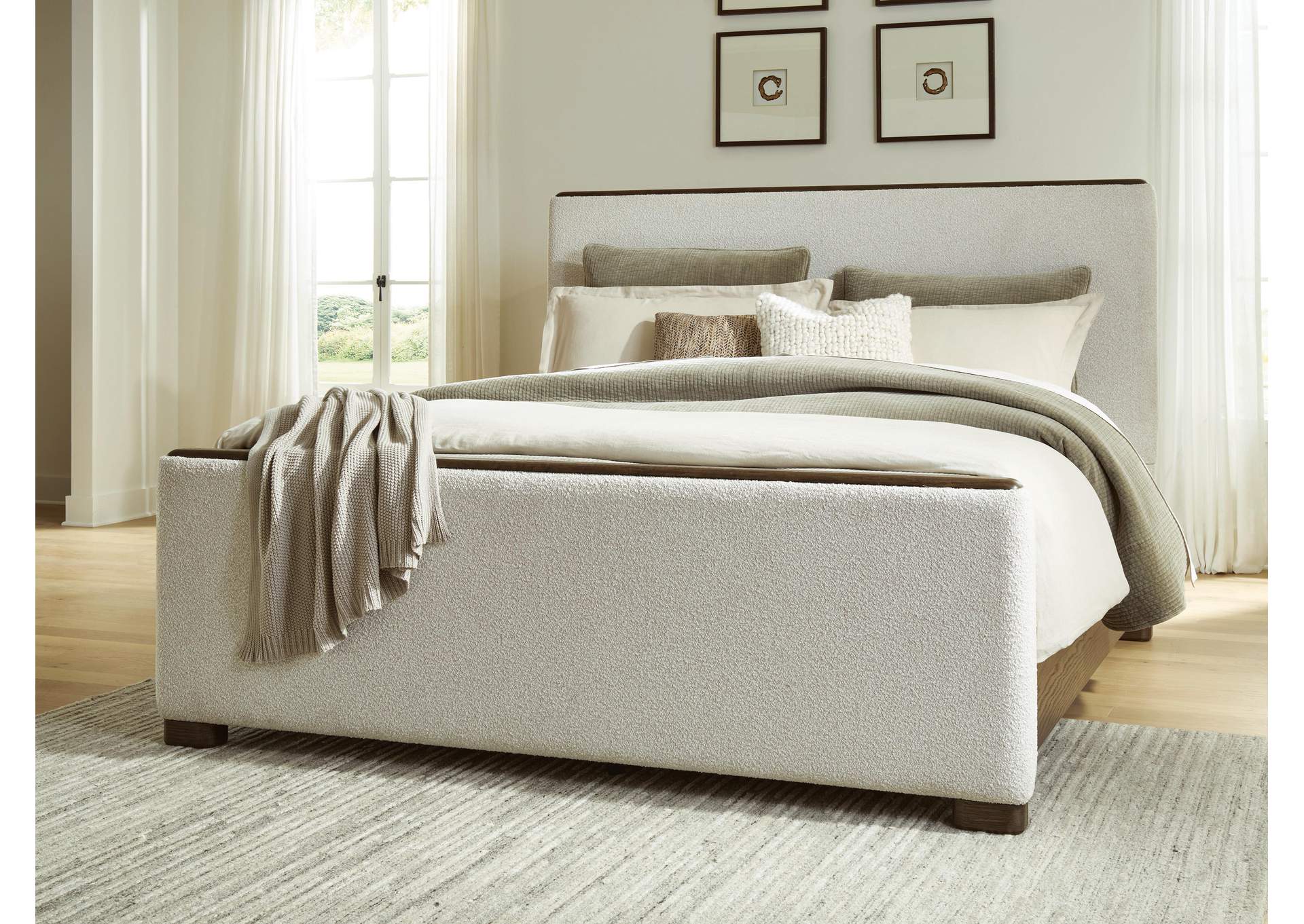 Radkin King Upholstered Panel Bed image 3