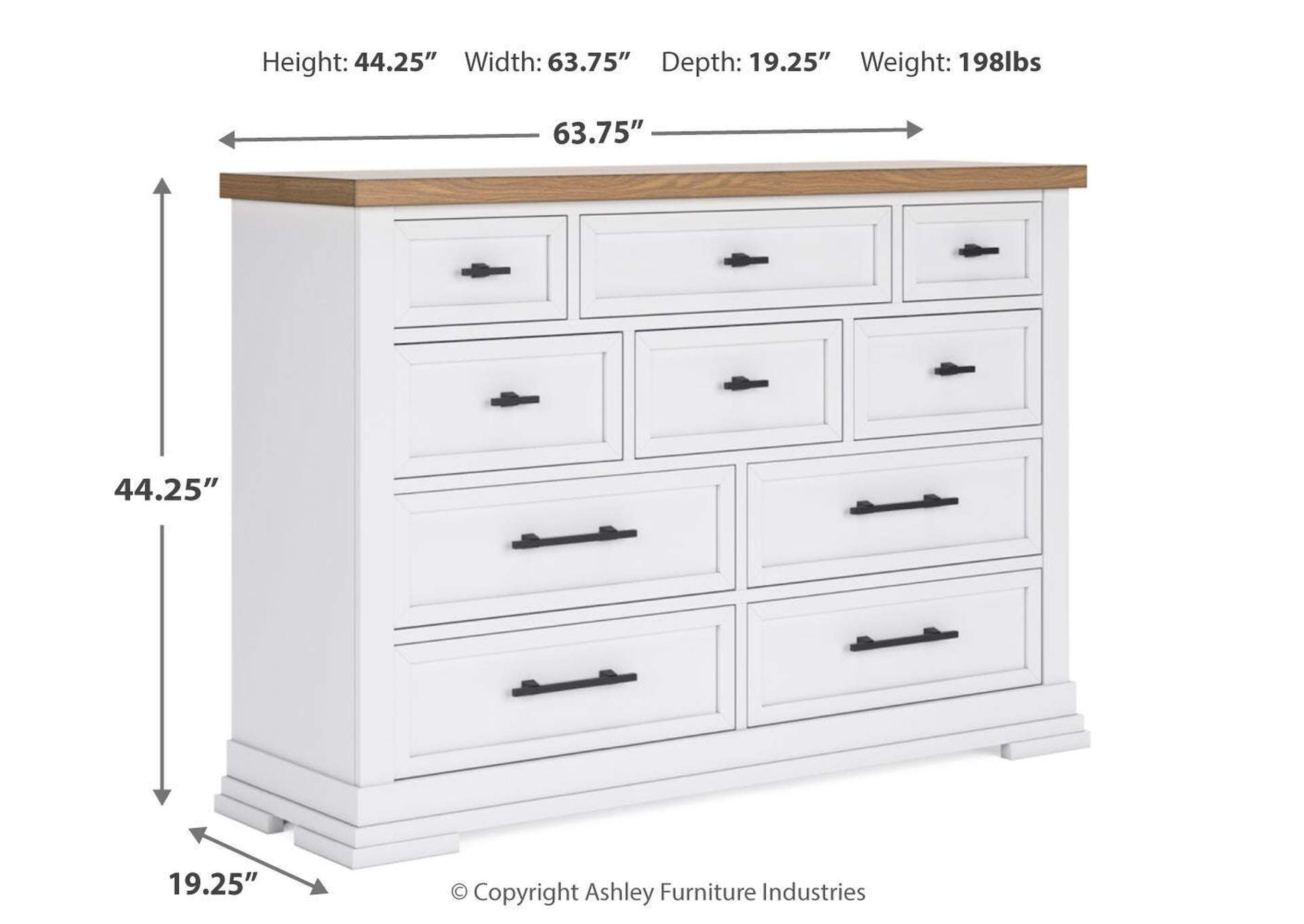 Ashbryn Queen Panel Storage Bed, Dresser and 2 Nightstands image 21